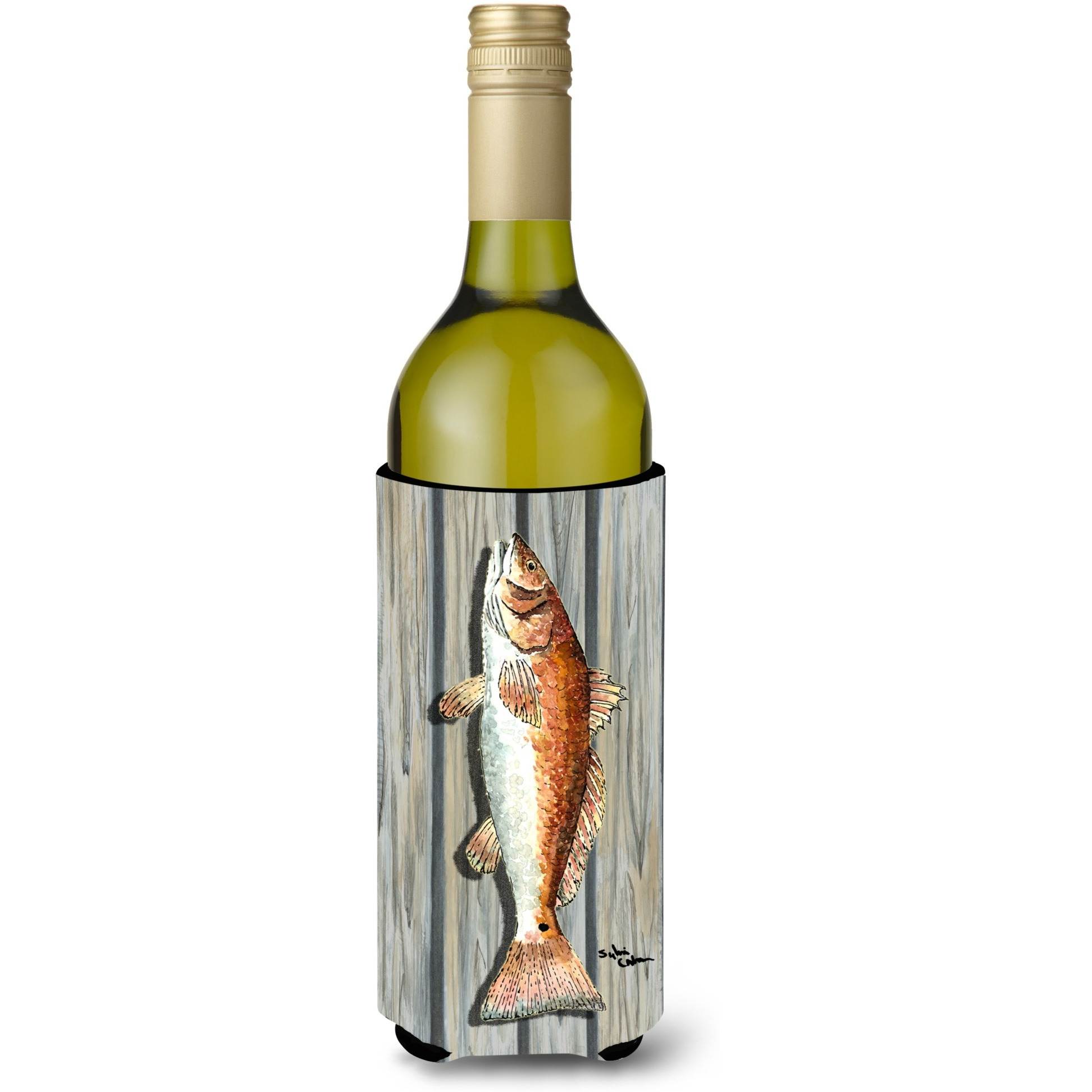 Fish Red Fish Wine Bottle Beverage Insulator Beverage Insulator Hugger