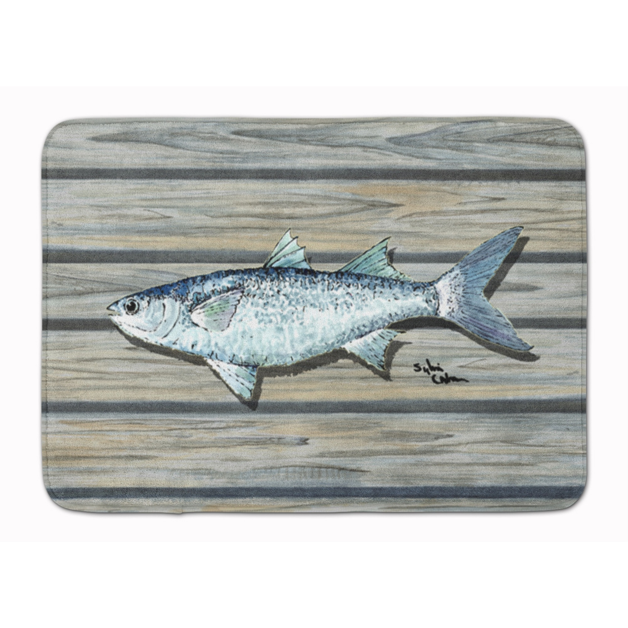 &quotCaroline's Treasures Fish Mullet Floor Mat, 19"" x 27"", Multicolor"