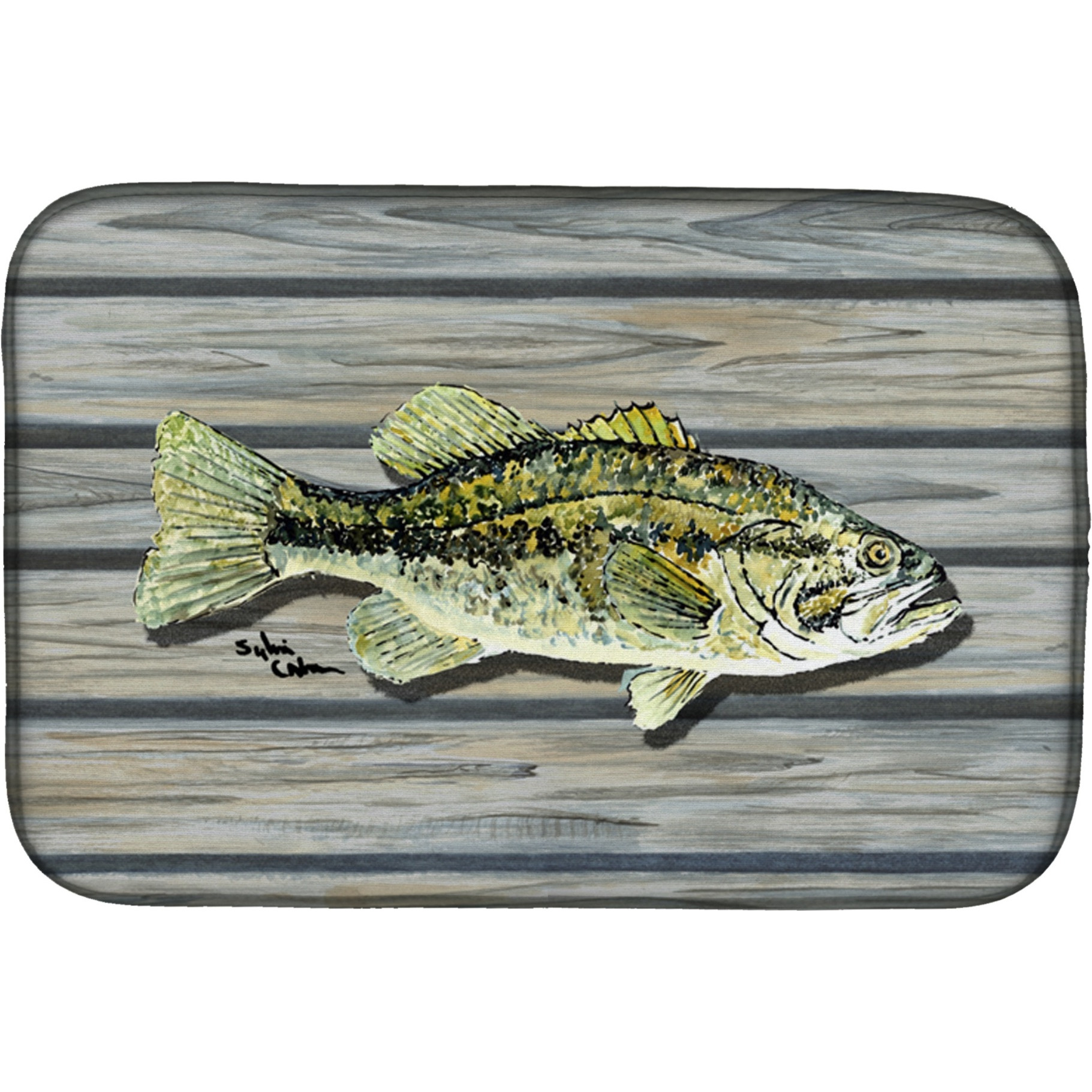 &quotCaroline's Treasures 8493DDM Dish Drying Mat, 14"" x 21"", Multicolor"
