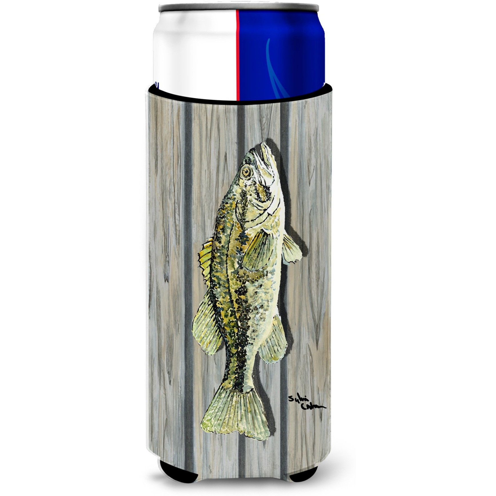Fish Bass Ultra Beverage Insulators for slim cans 8493MUK