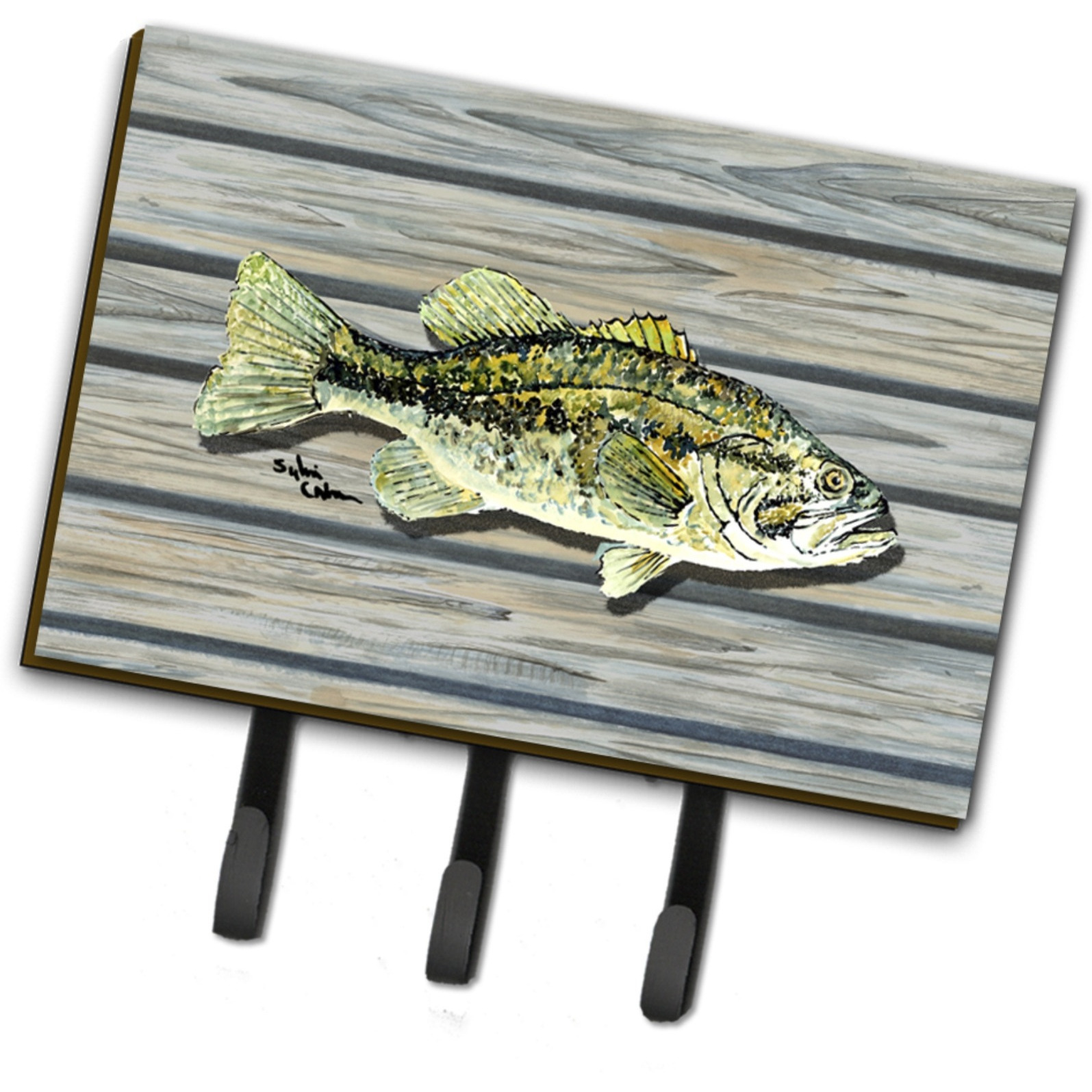 &quotCaroline's Treasures 8493TH68 Fish Bass Small Mouth Leash or Key Holder, Large, Multicolor"