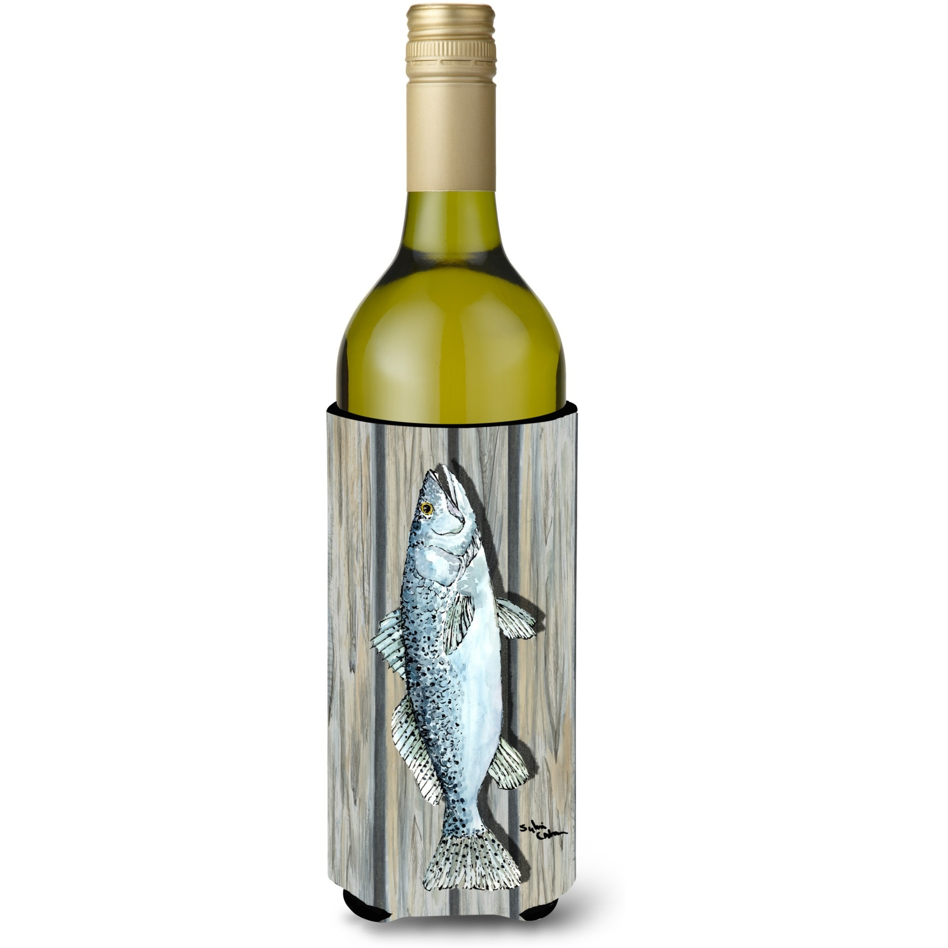 Fish Trout Wine Bottle Beverage Insulator Beverage Insulator Hugger
