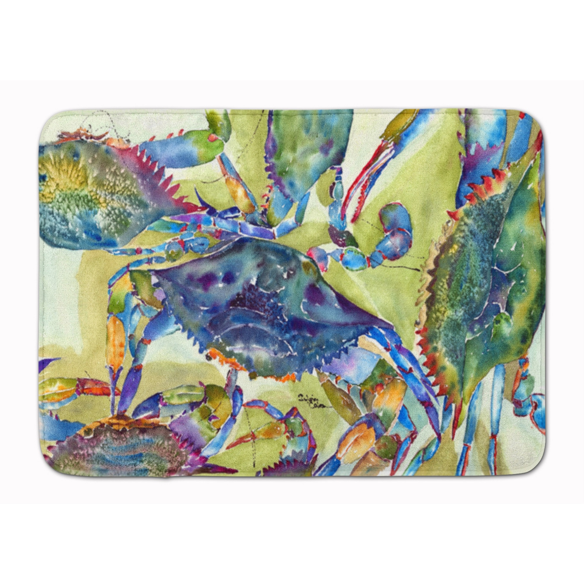 &quotCaroline's Treasures Crab All Over Floor Mat, 19"" x 27"", Multicolor"
