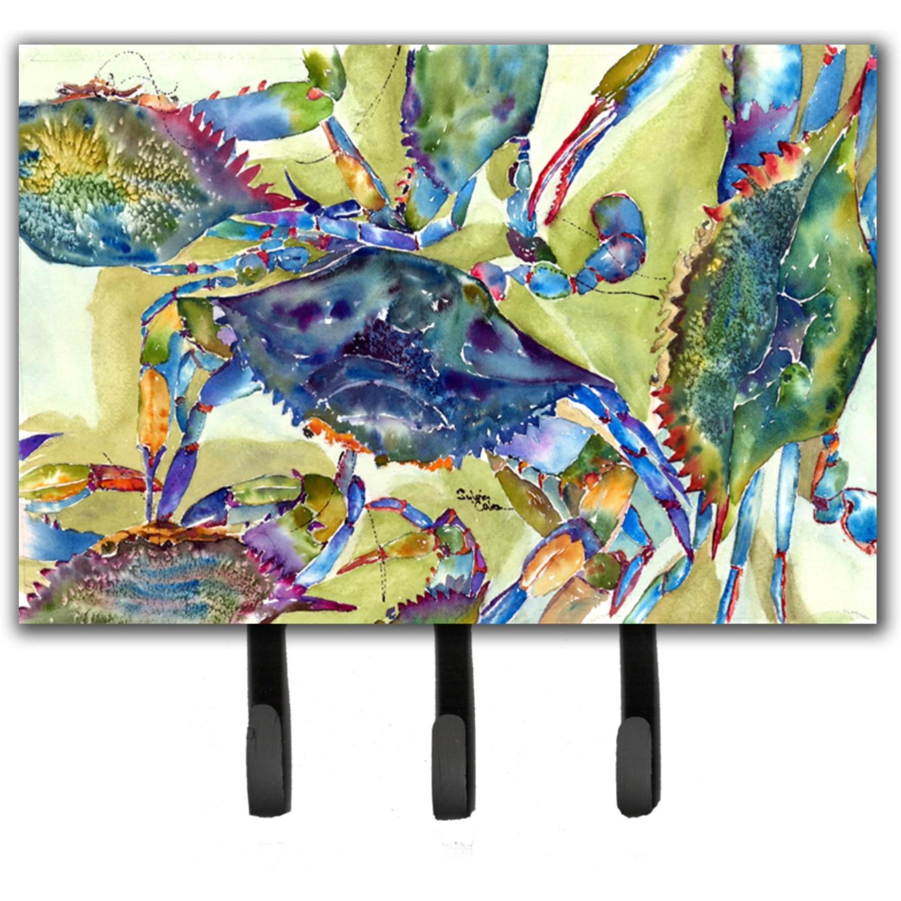 &quotCaroline's Treasures 8512TH68 Crab All Over Leash or Key Holder, Large, Multicolor"