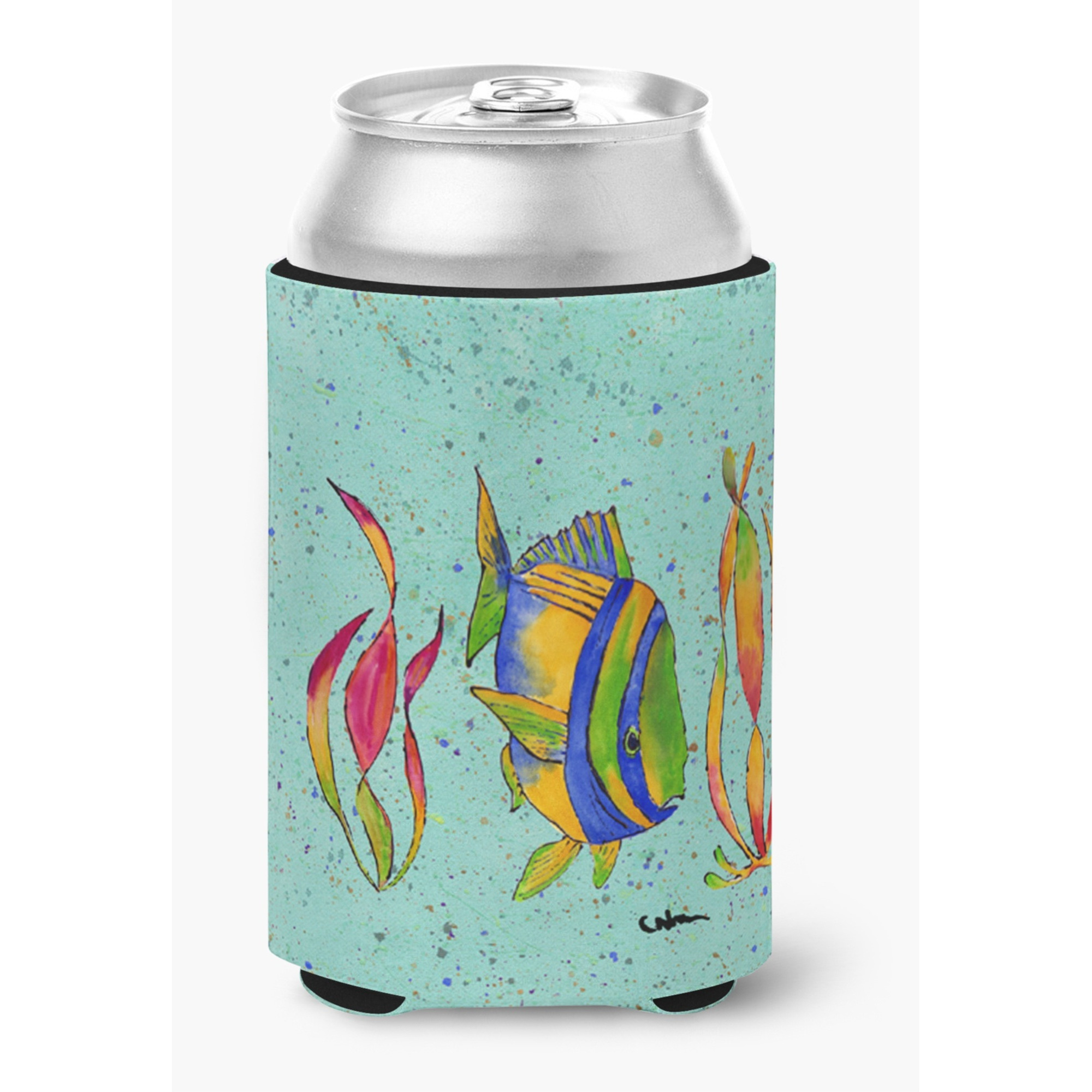 Tropical Fish Can or Bottle Beverage Insulator Hugger