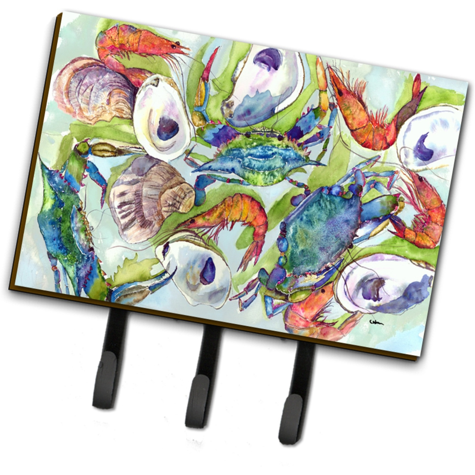 &quotCaroline's Treasures 8547TH68 Crab Leash or Key Holder, Large, Multicolor"
