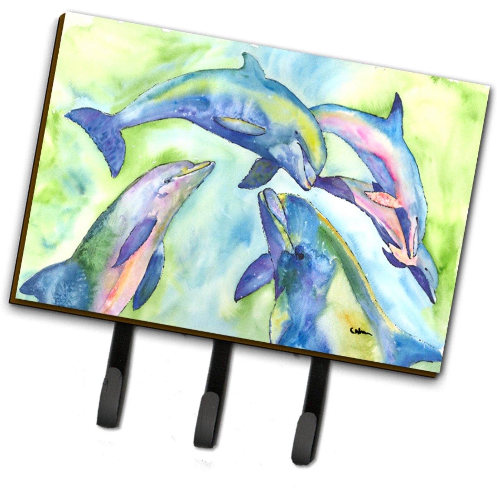 &quotCaroline's Treasures 8548TH68 Dolphin Leash or Key Holder, Large, Multicolor"