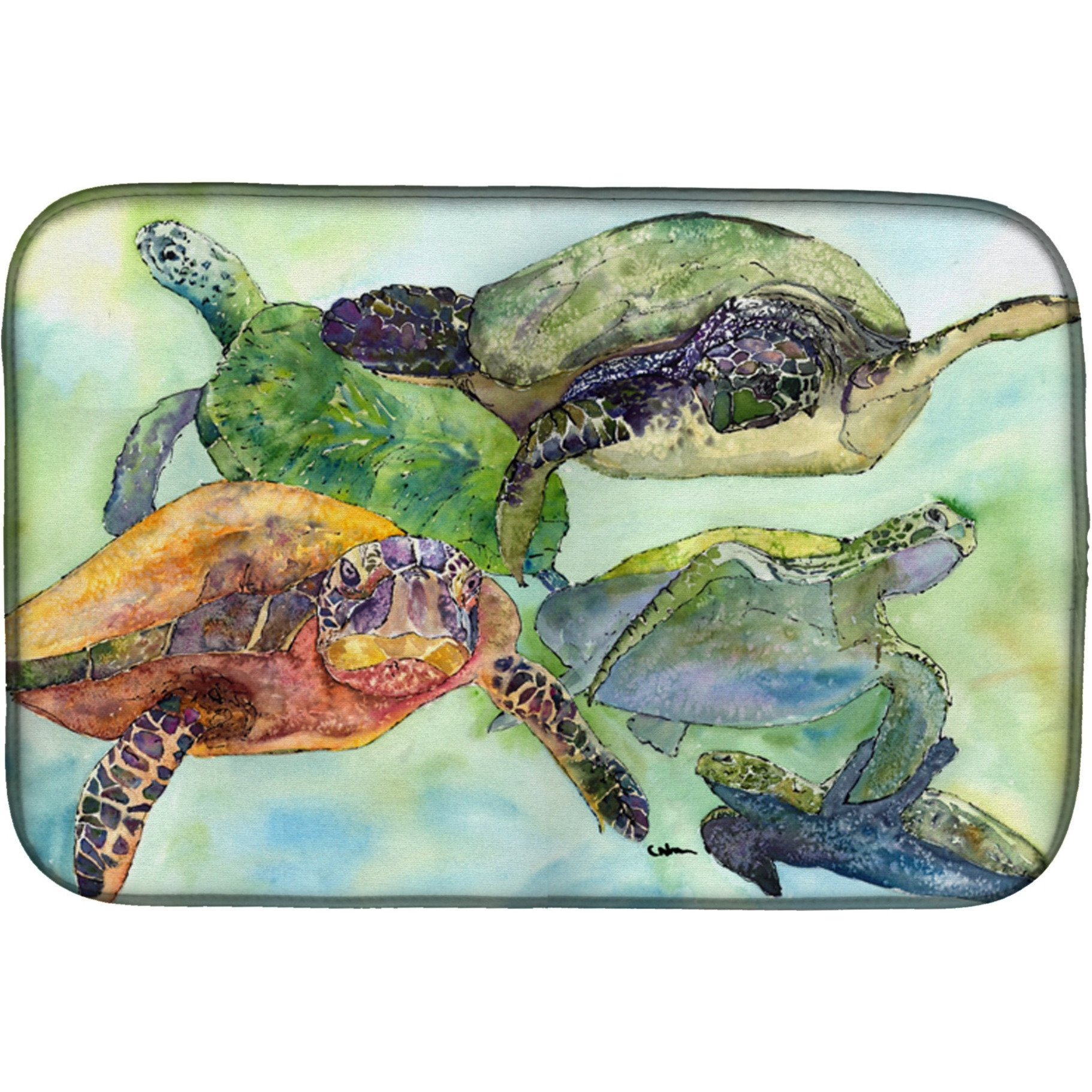 Turtle Dish Drying Mat 8549DDM