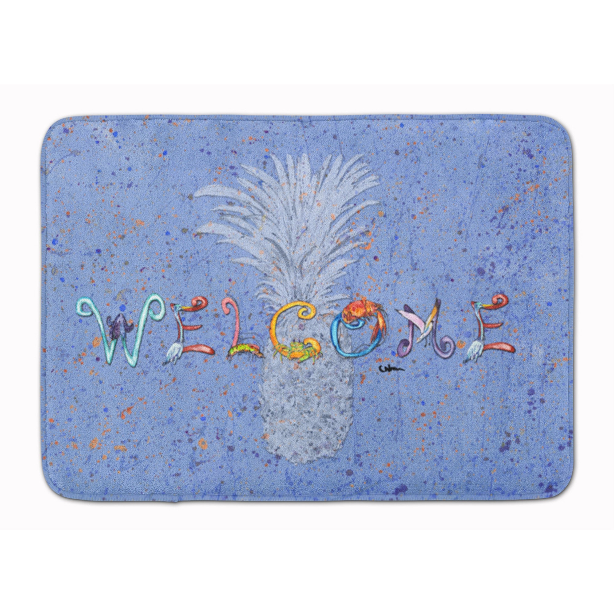 &quotCaroline's Treasures Pineapple Indoor or Outdoor 24x36 Floor Mat, 19"" x 27"", Multicolor"