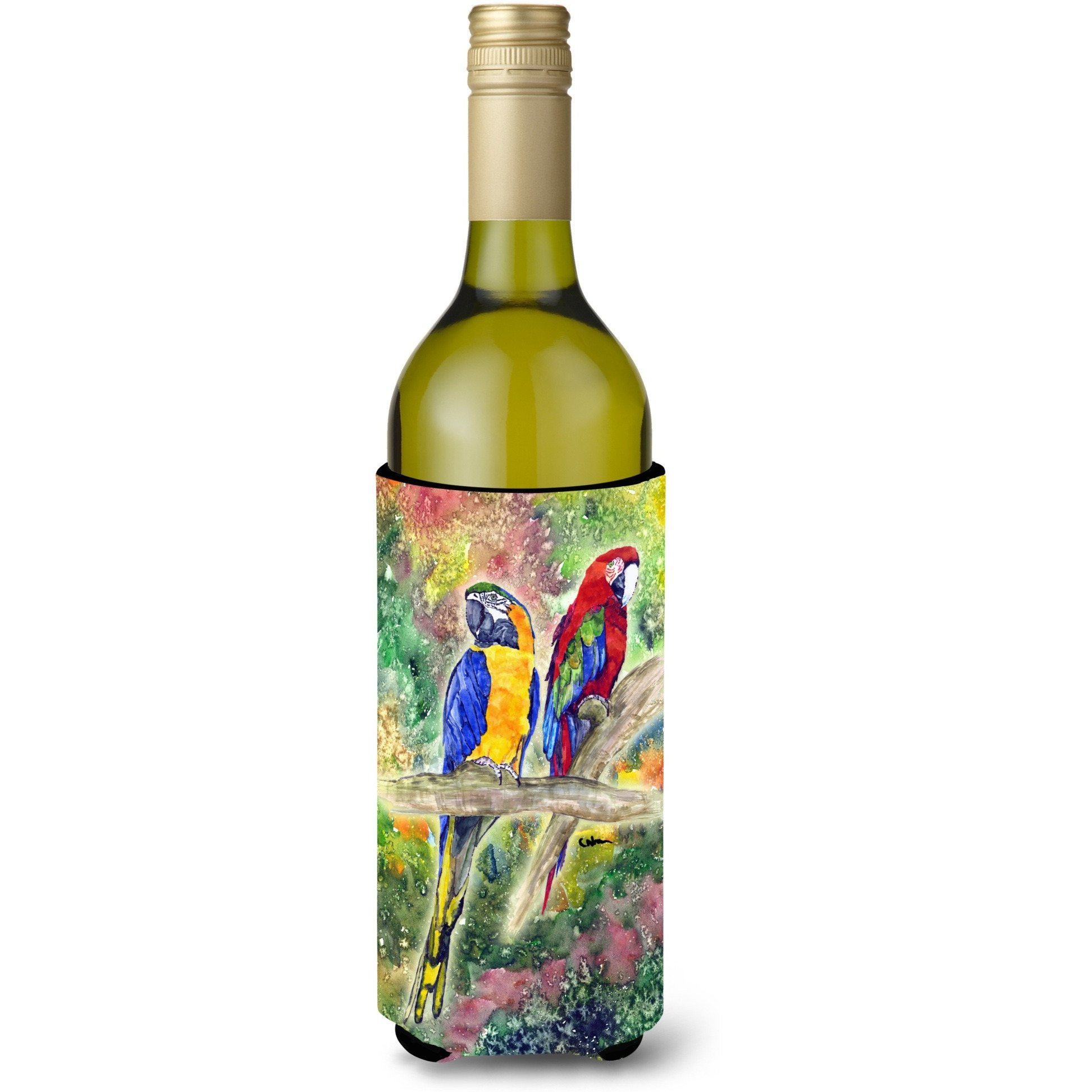Parrot  Parrot Head Wine Bottle Beverage Insulator Beverage Insulator Hugger