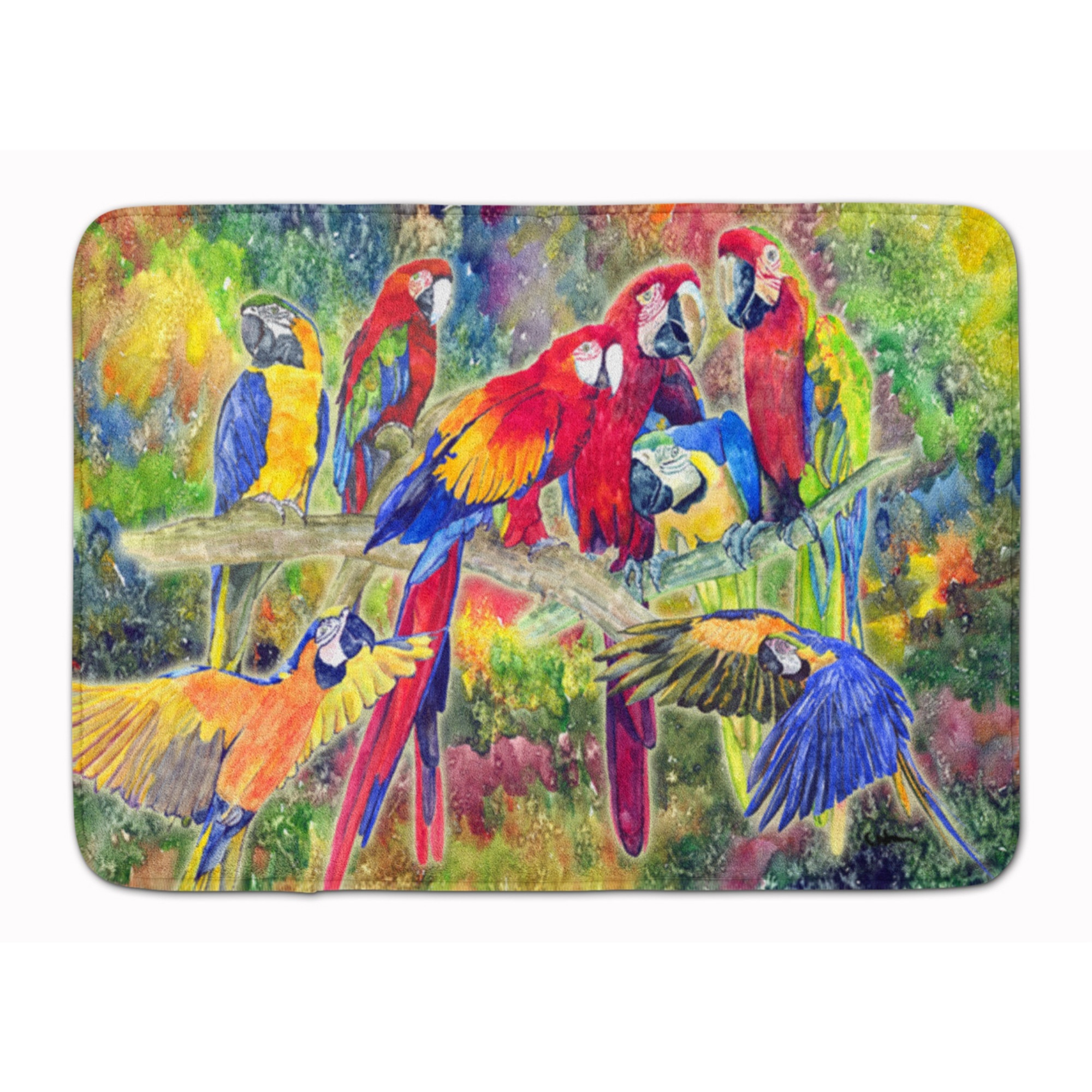 &quotCaroline's Treasures Parrot Floor Mat, 19"" x 27"", Multicolor"