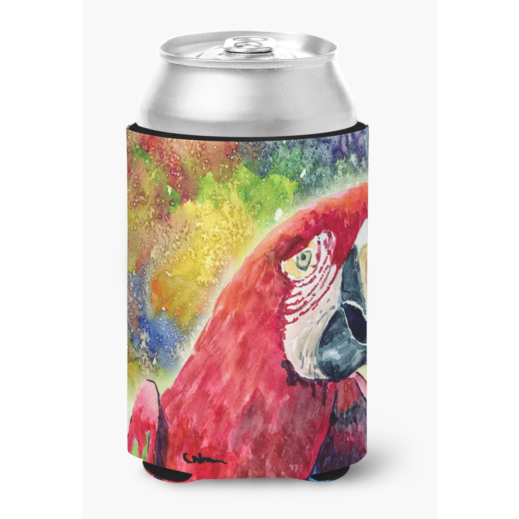 Bird - Parrot Can or Bottle Beverage Insulator Hugger