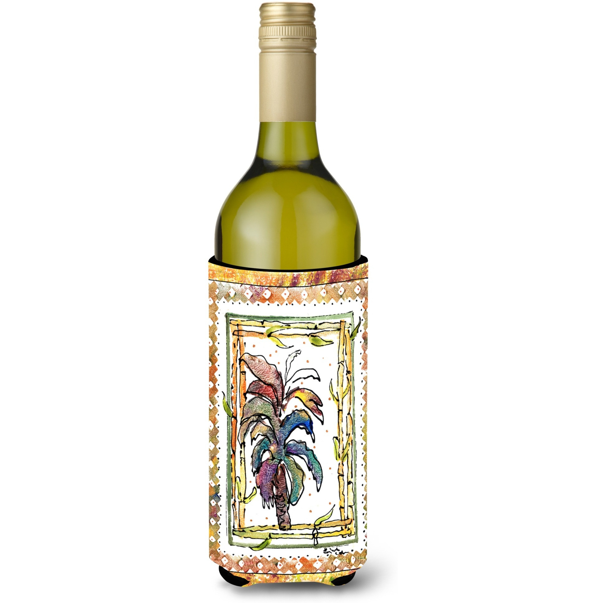 Palm Tree Wine Bottle Beverage Insulator Beverage Insulator Hugger 8615LITERK