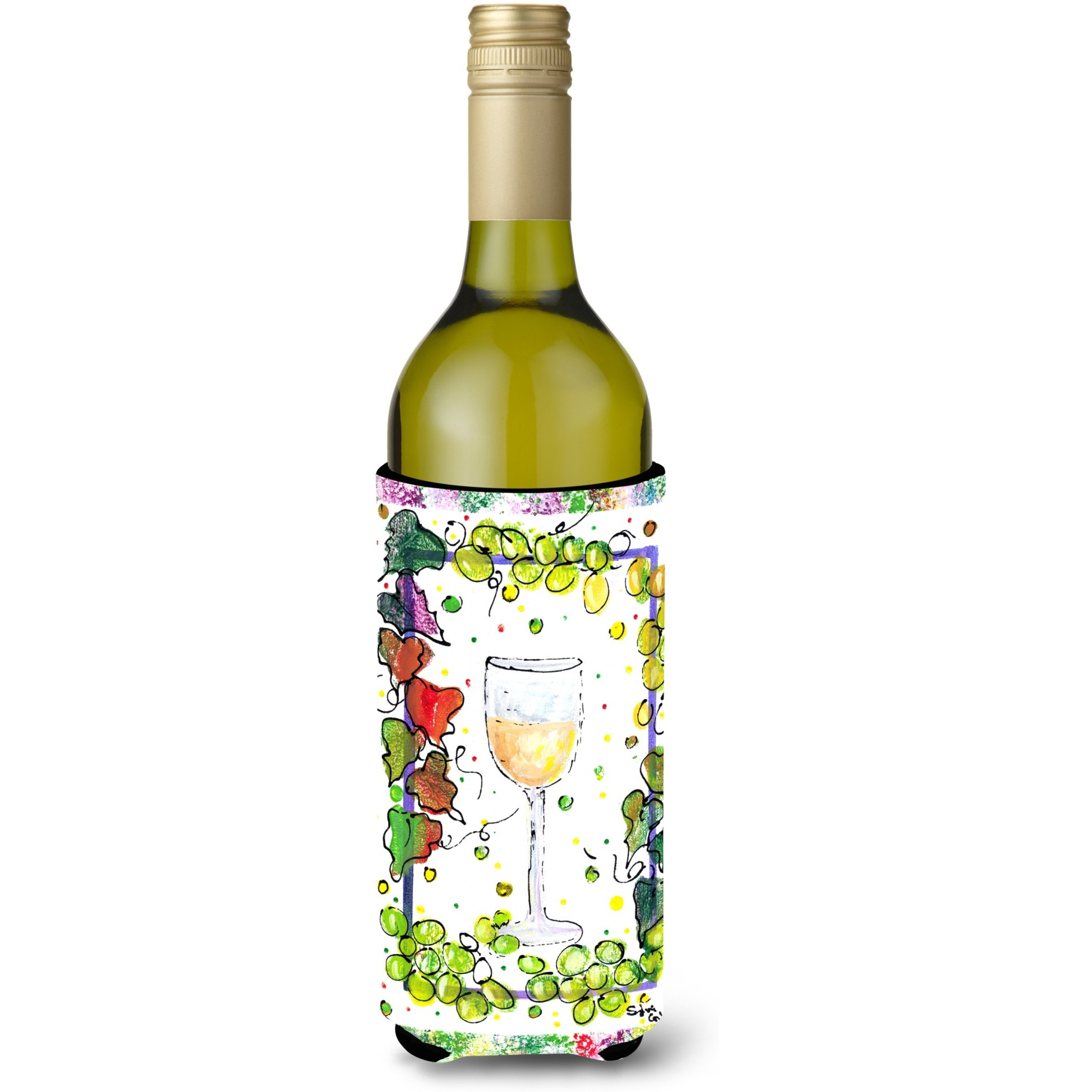 White Wine Wine Bottle Beverage Insulator Beverage Insulator Hugger