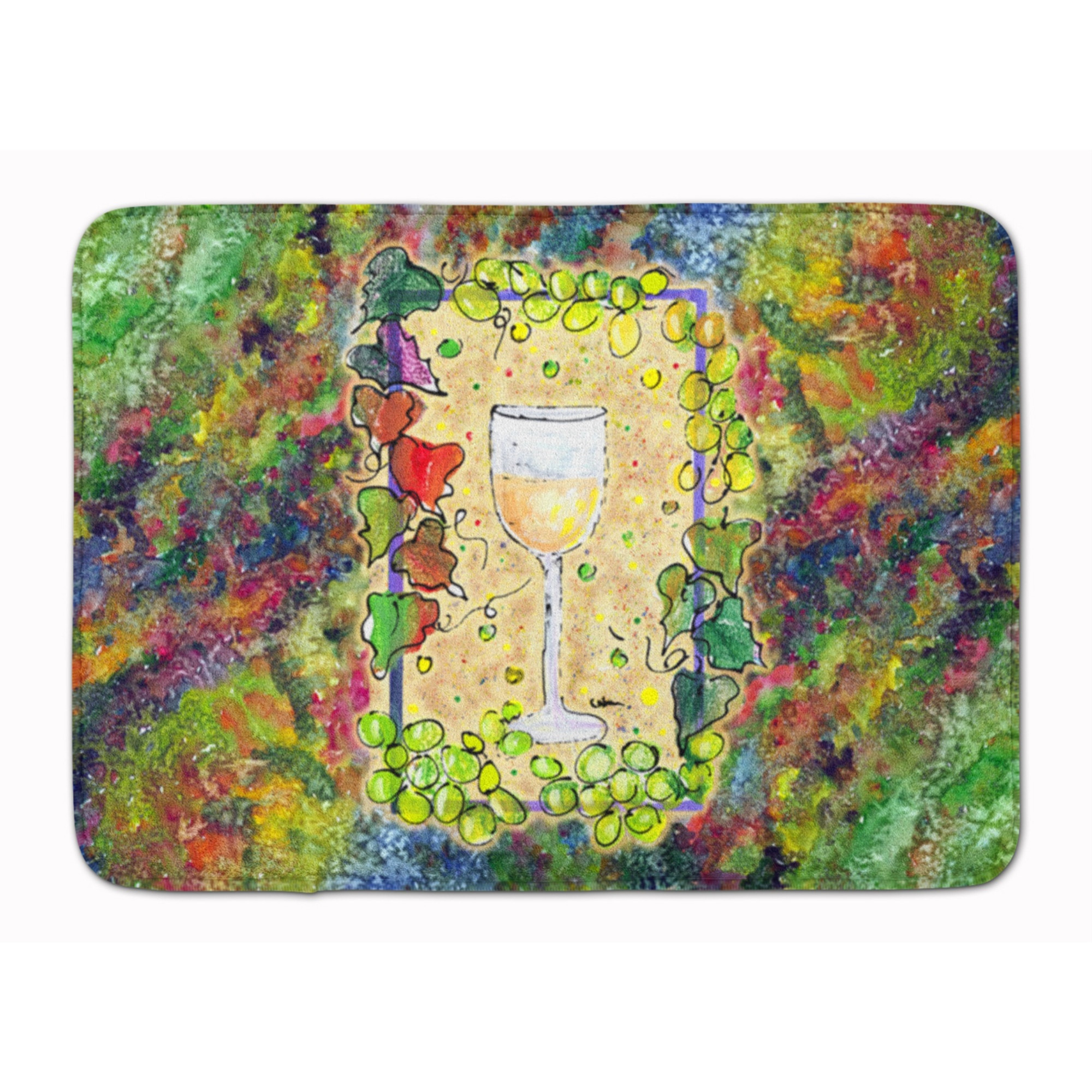 &quotCaroline's Treasures Wine Floor Mat, 19"" x 27"", Multicolor"
