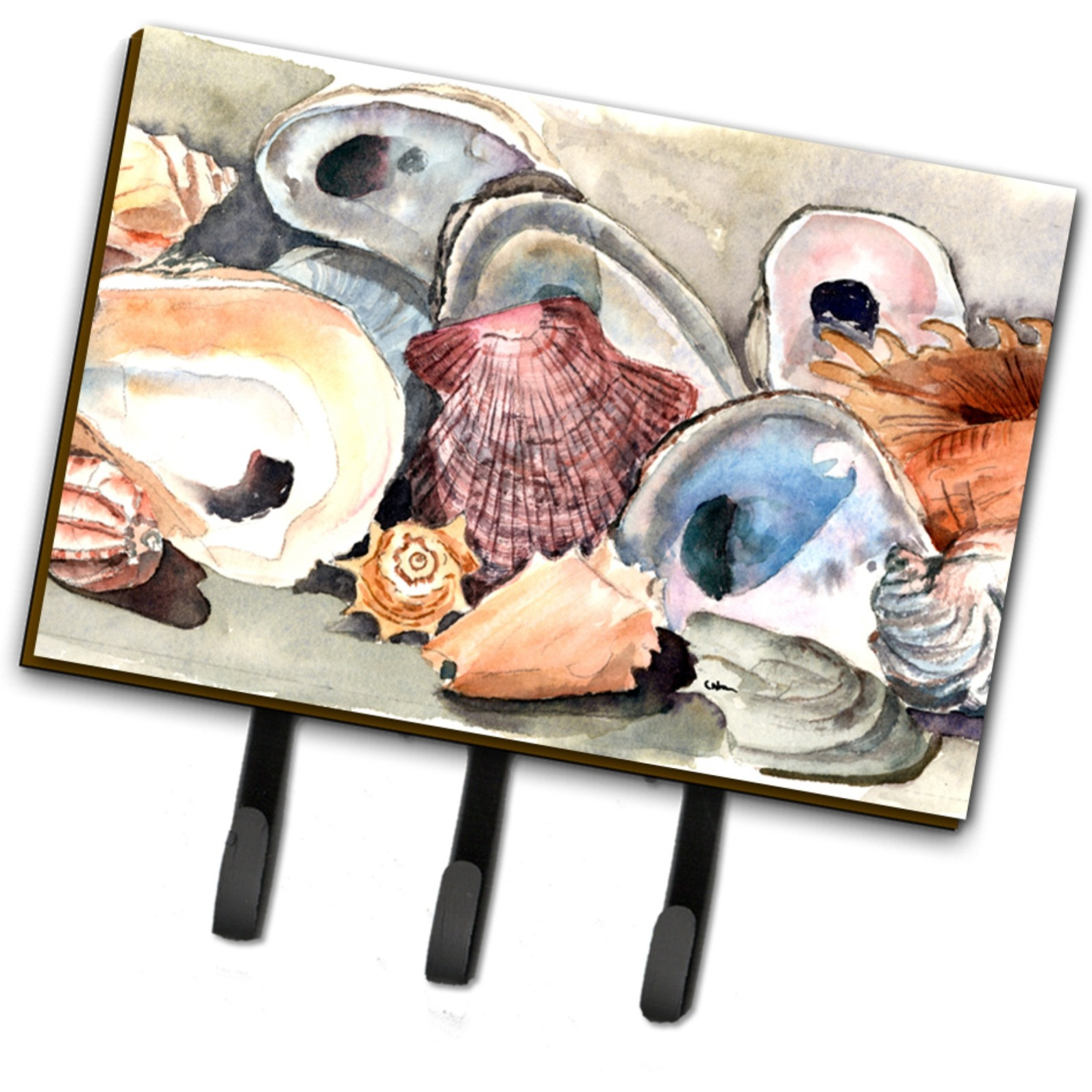 &quotCaroline's Treasures 8619TH68 Sea Shells Leash or Key Holder, Large, Multicolor"