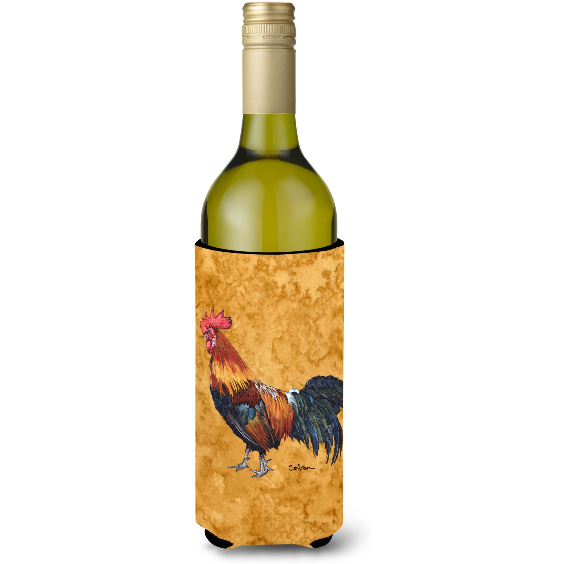 Rooster Wine Bottle Beverage Insulator Beverage Insulator Hugger 8651LITERK