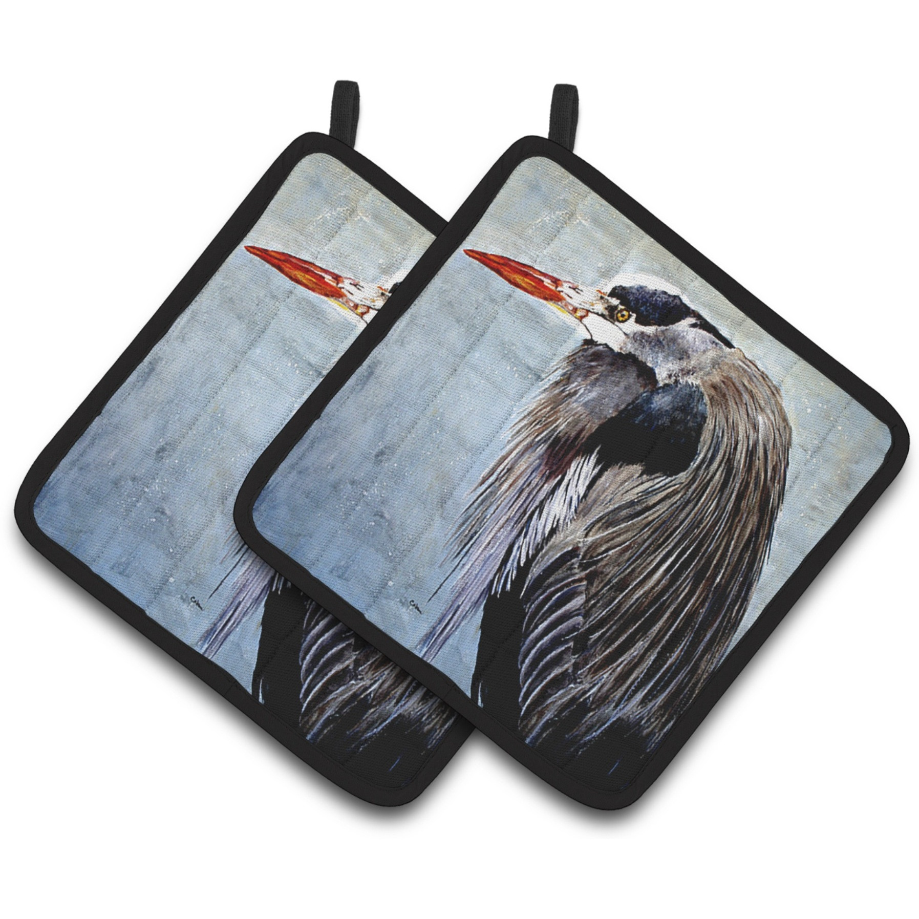 &quotCaroline's Treasures Rooster Pair of Pot Holders 8652PTHD, 7.5HX7.5W, Multicolor"