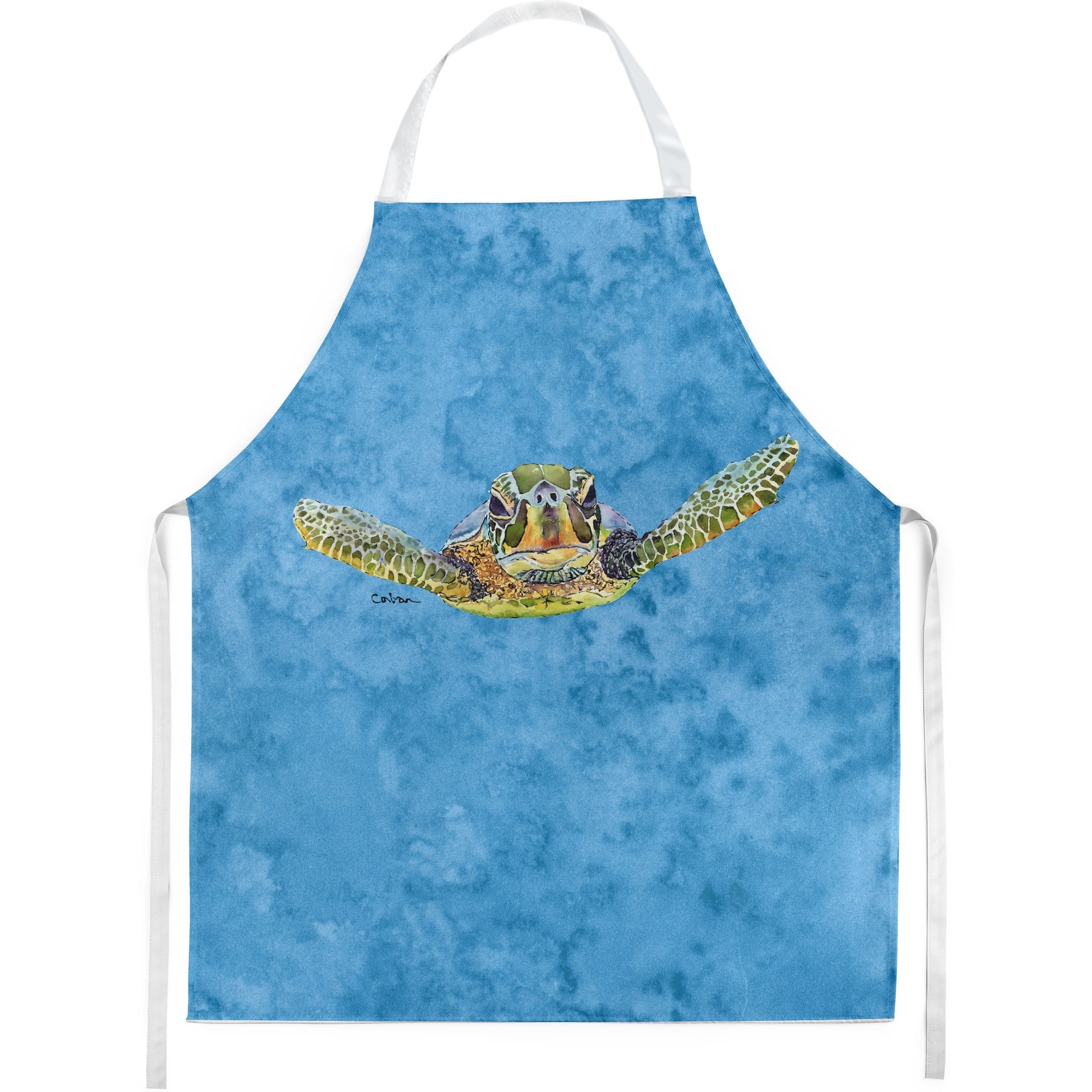 &quotCaroline's Treasures 8653APRON Turtle Coming at You Apron, Large, Multicolor"