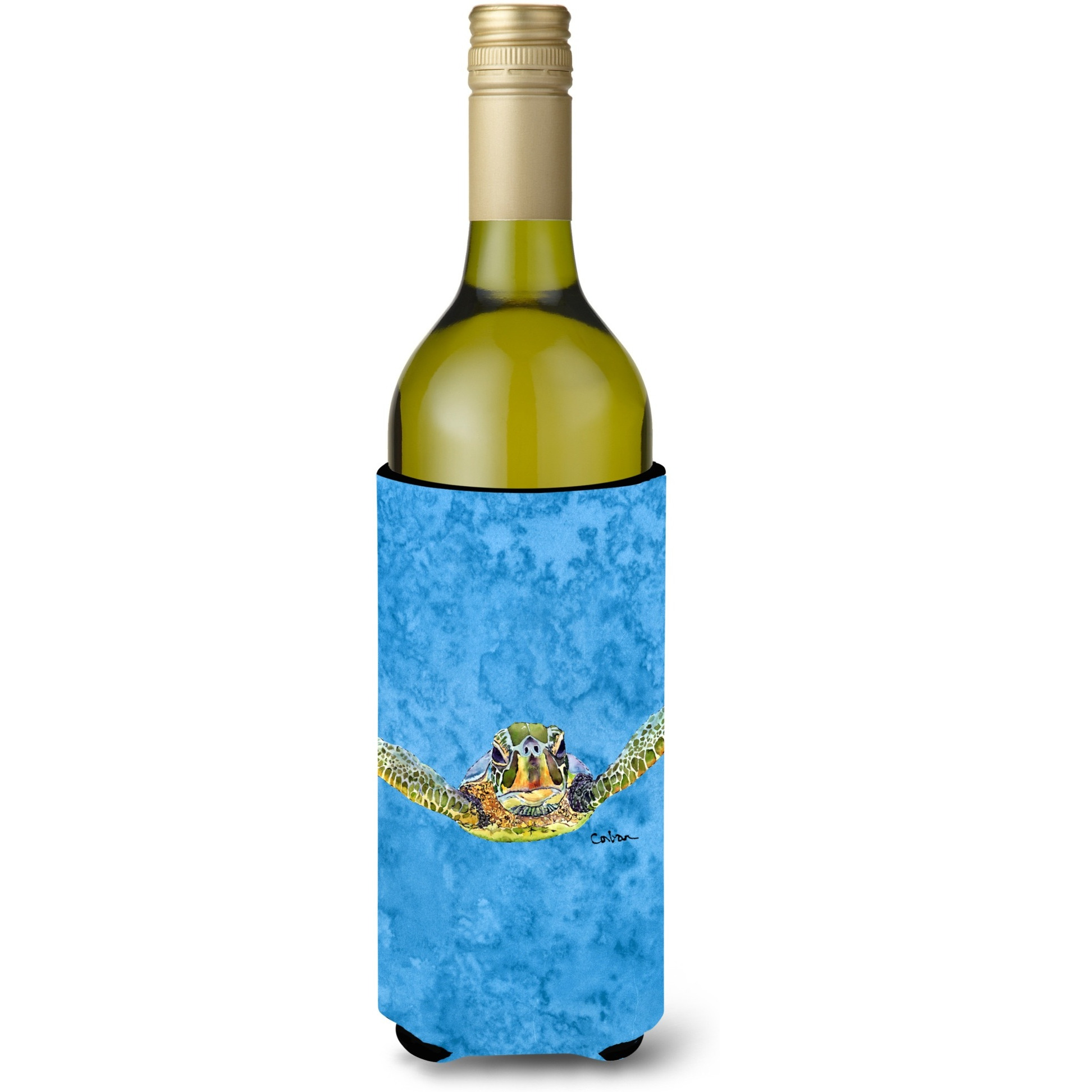 Turtle  Coming at you Wine Bottle Beverage Insulator Beverage Insulator Hugger