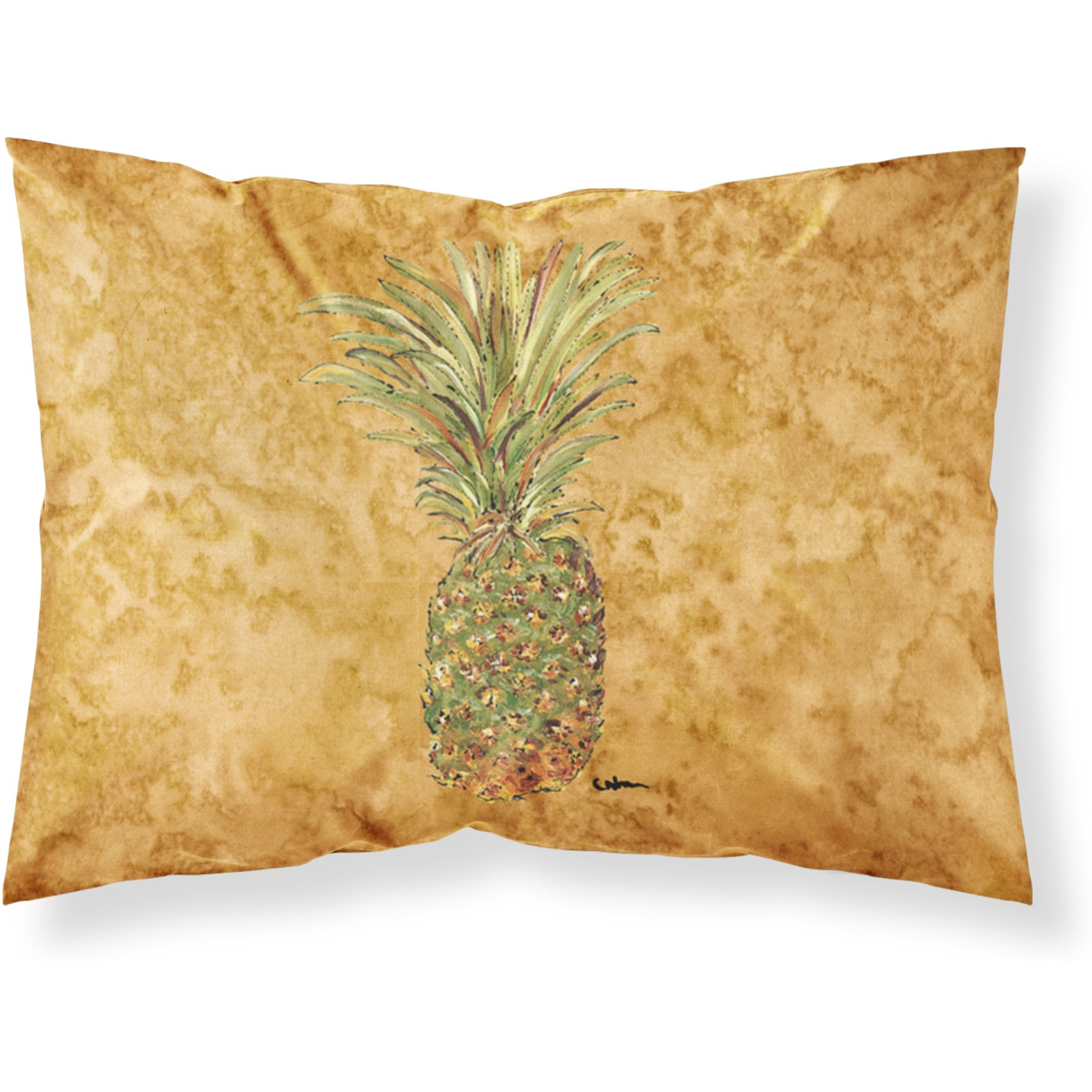 &quotCaroline's Treasures 8654PILLOWCASE Pineapple Moisture Wicking Fabric Standard Pillowcase, Large, Multicolor"
