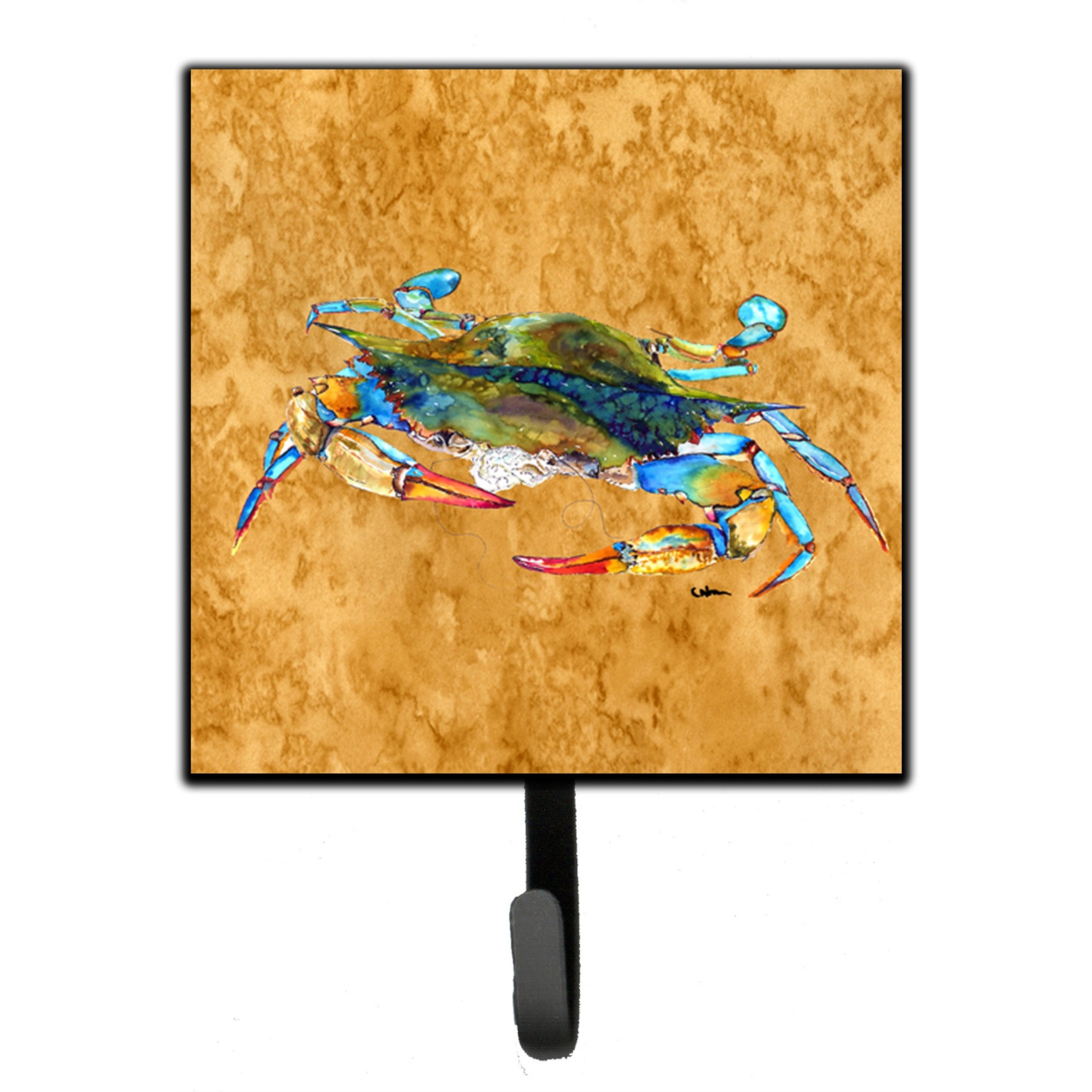 &quotCaroline's Treasures 8655SH4 Crab Leash Holder or Key Hook, Small, Multicolor"