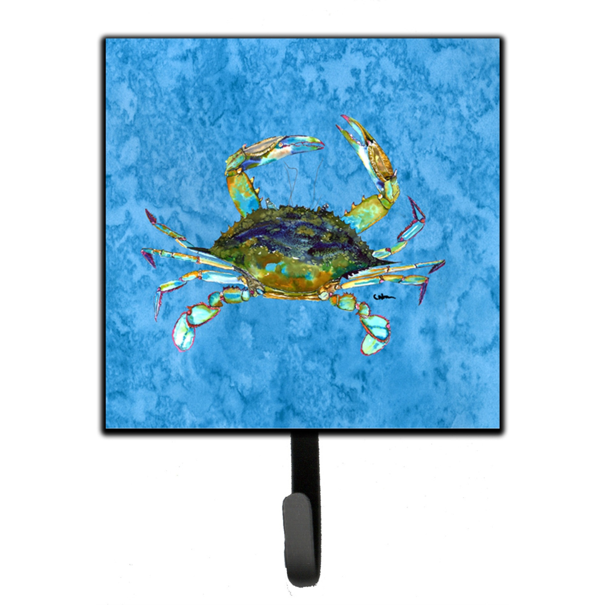 &quotCaroline's Treasures 8656SH4 Crab Leash Holder or Key Hook, Small, Multicolor"