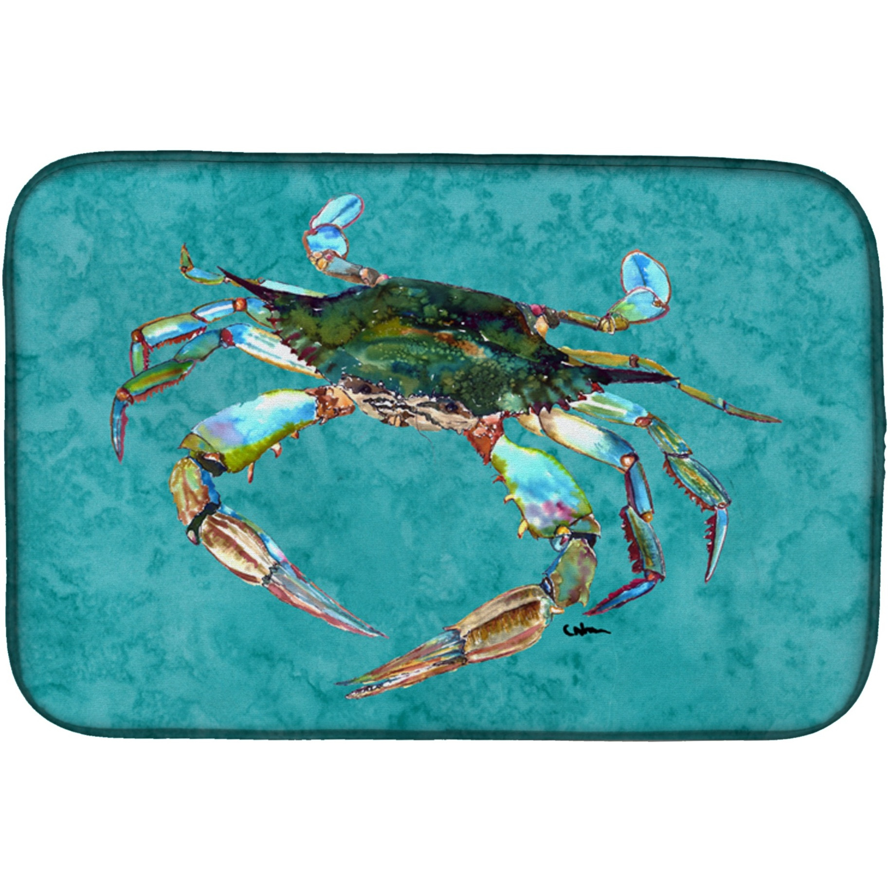 &quotCaroline's Treasures 8657DDM Dish Drying Mat, 14"" x 21"", Multicolor"