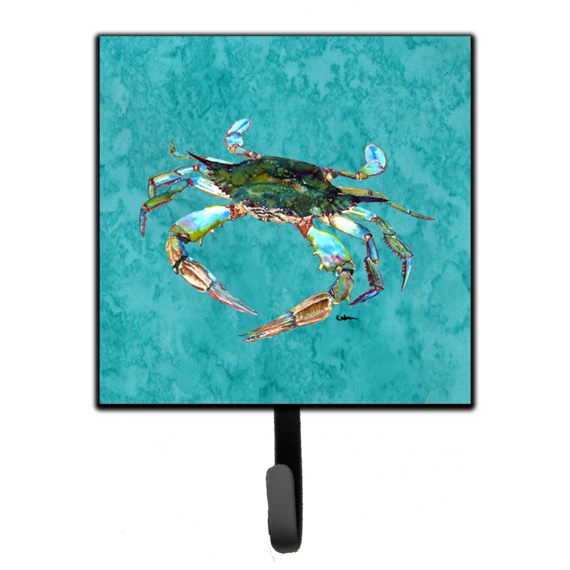 &quotCaroline's Treasures 8657SH4 Crab Leash Holder or Key Hook, Small, Multicolor"