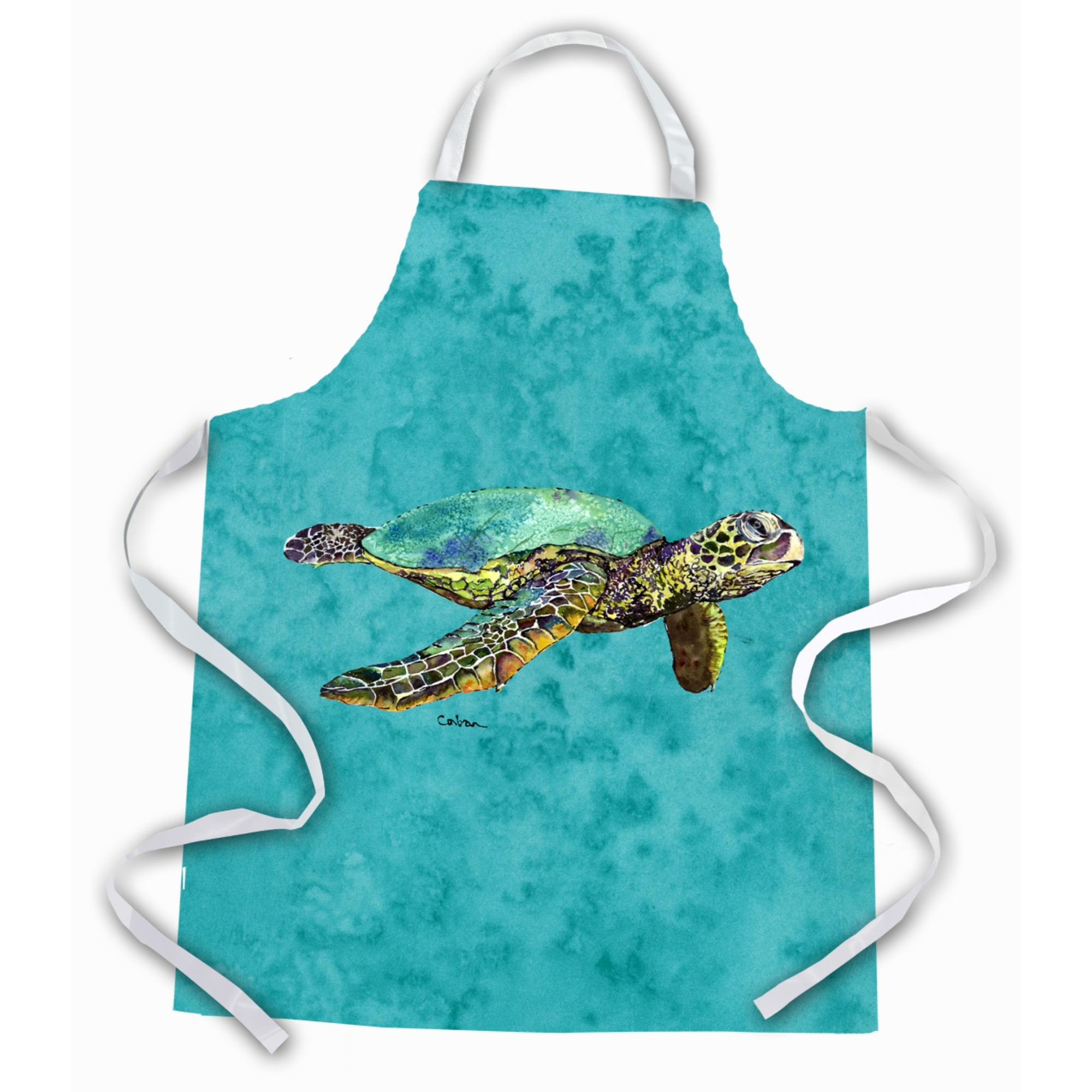 &quotCaroline's Treasures 8659APRON Turtle Swimming Apron, Large, Multicolor"