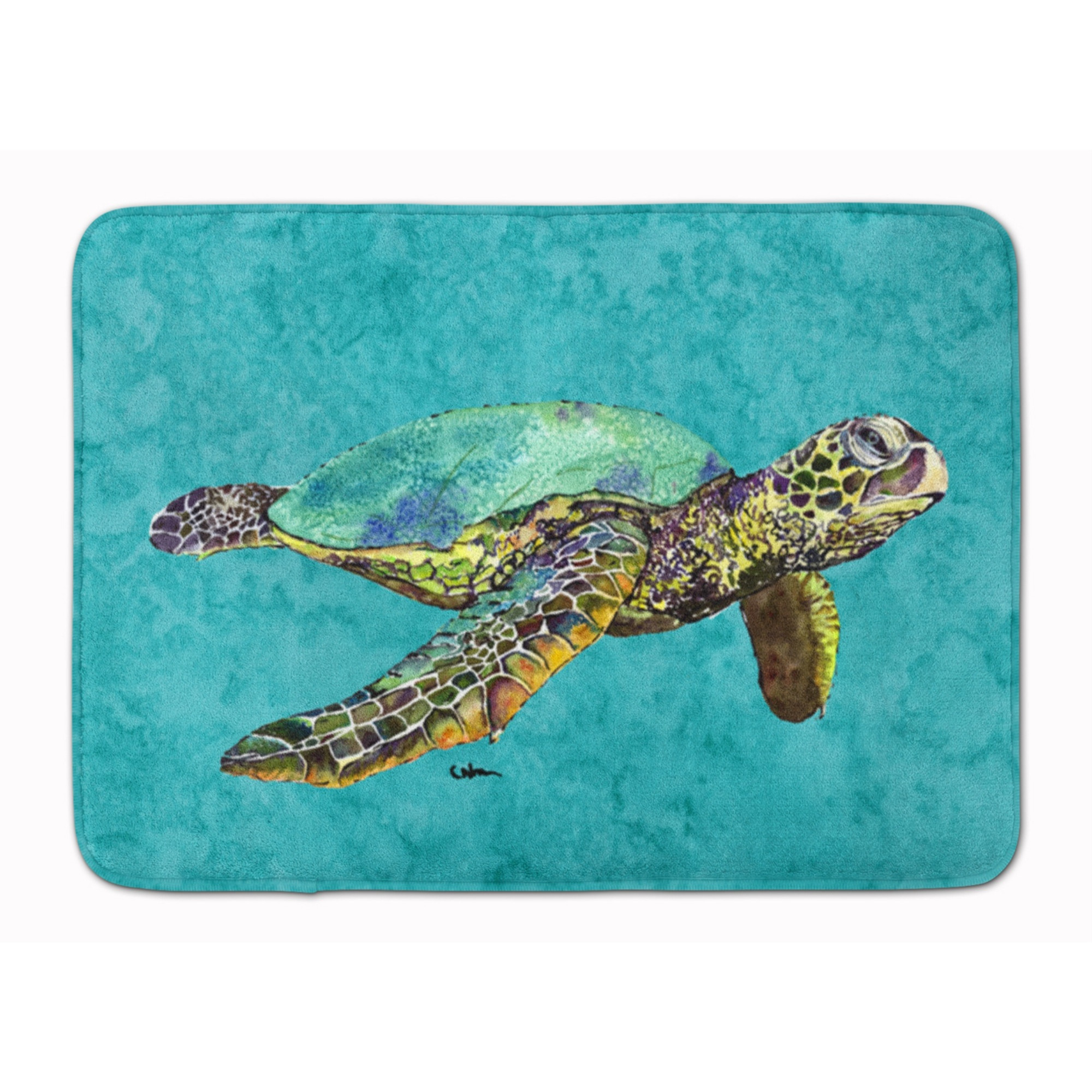 &quotCaroline's Treasures Turtle Floor Mat, 19"" x 27"", Multicolor"