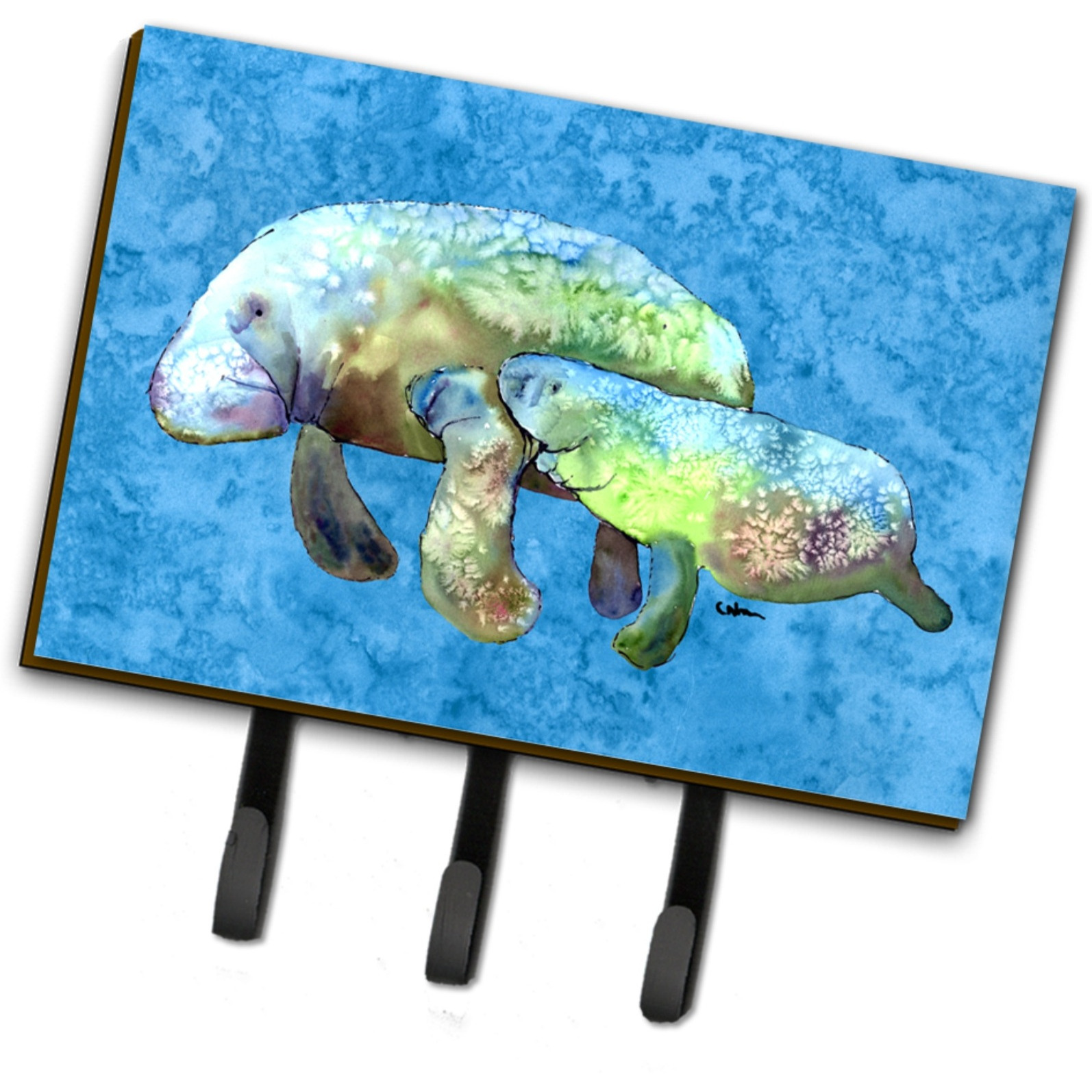 &quotCaroline's Treasures 8660TH68 Manatee Leash or Key Holder, Large, Multicolor"