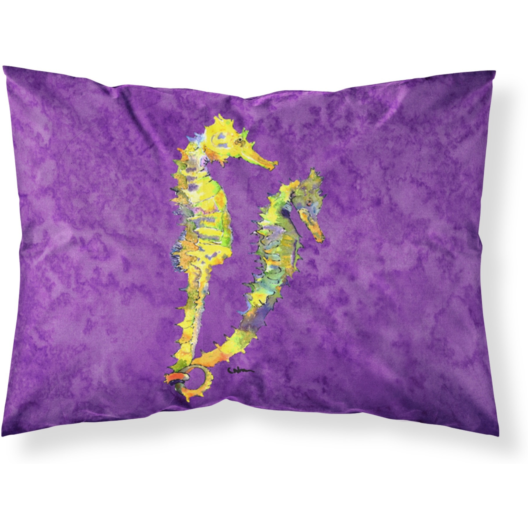 &quotCaroline's Treasures 8661PILLOWCASE Seahorse Moisture Wicking Fabric Standard Pillowcase, Large, Multicolor"