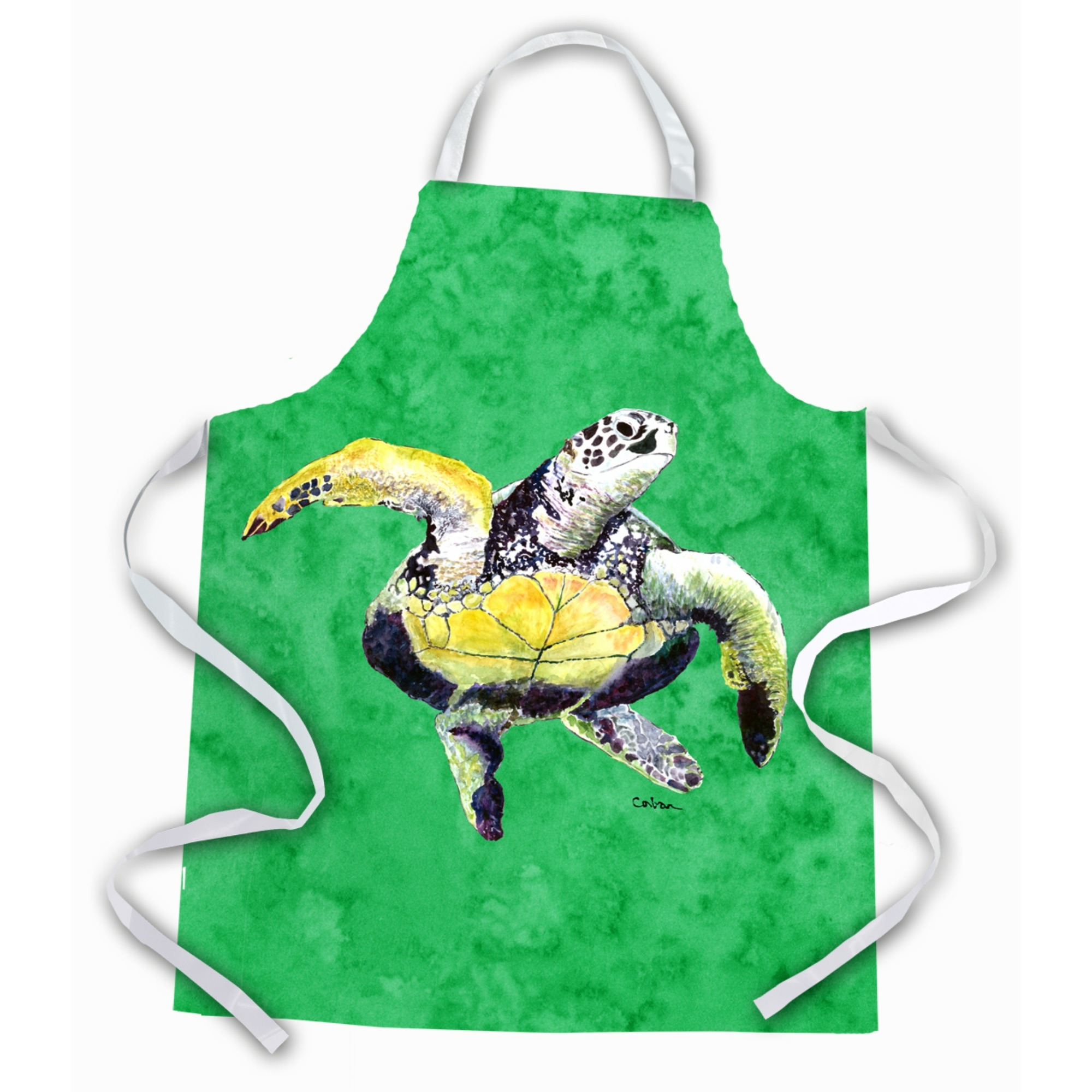 &quotCaroline's Treasures 8671APRON Turtle Dancing Apron, Large, Multicolor"
