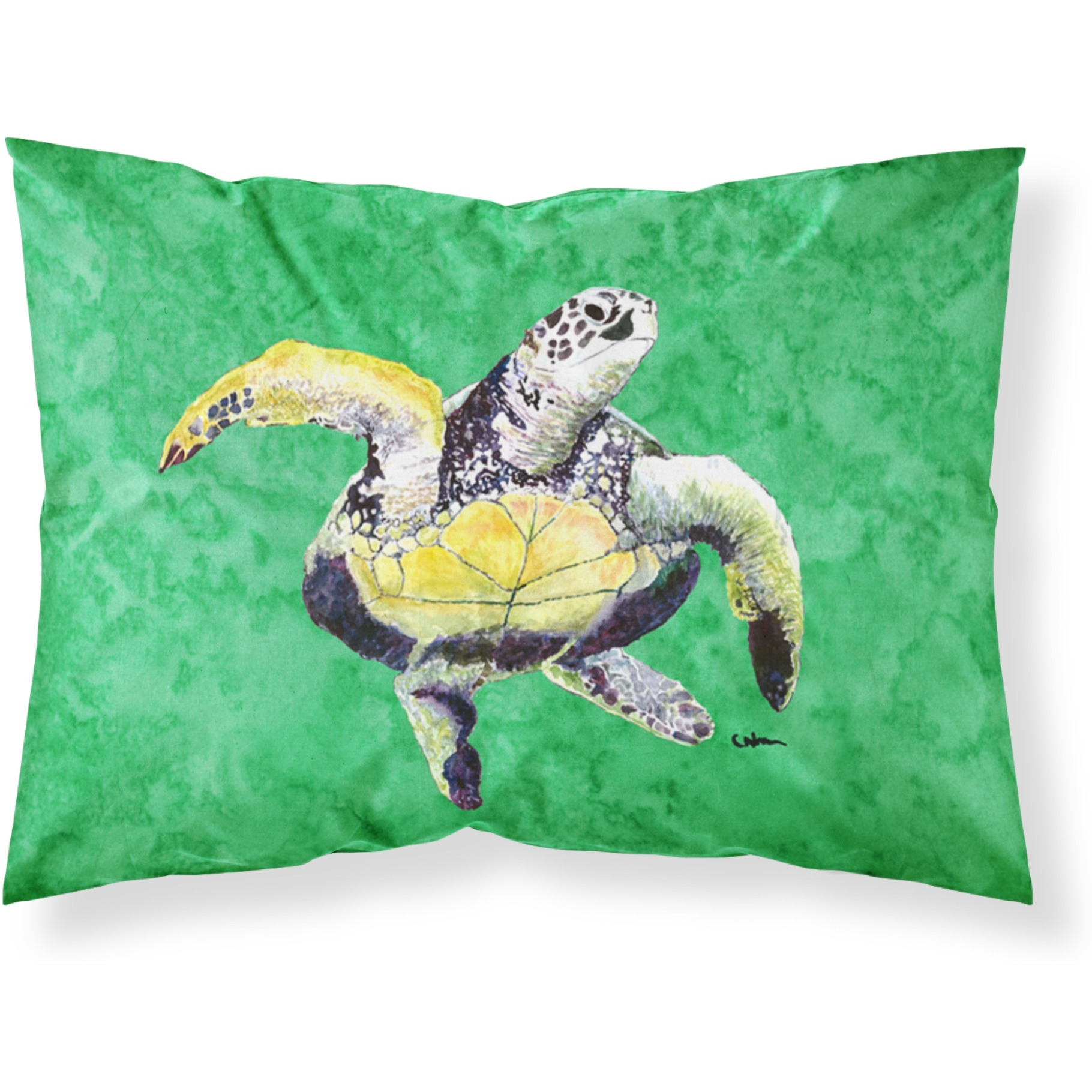 &quotCaroline's Treasures 8671PILLOWCASE Turtle Dancing Moisture Wicking Fabric Standard Pillowcase, Large, Multicolor"