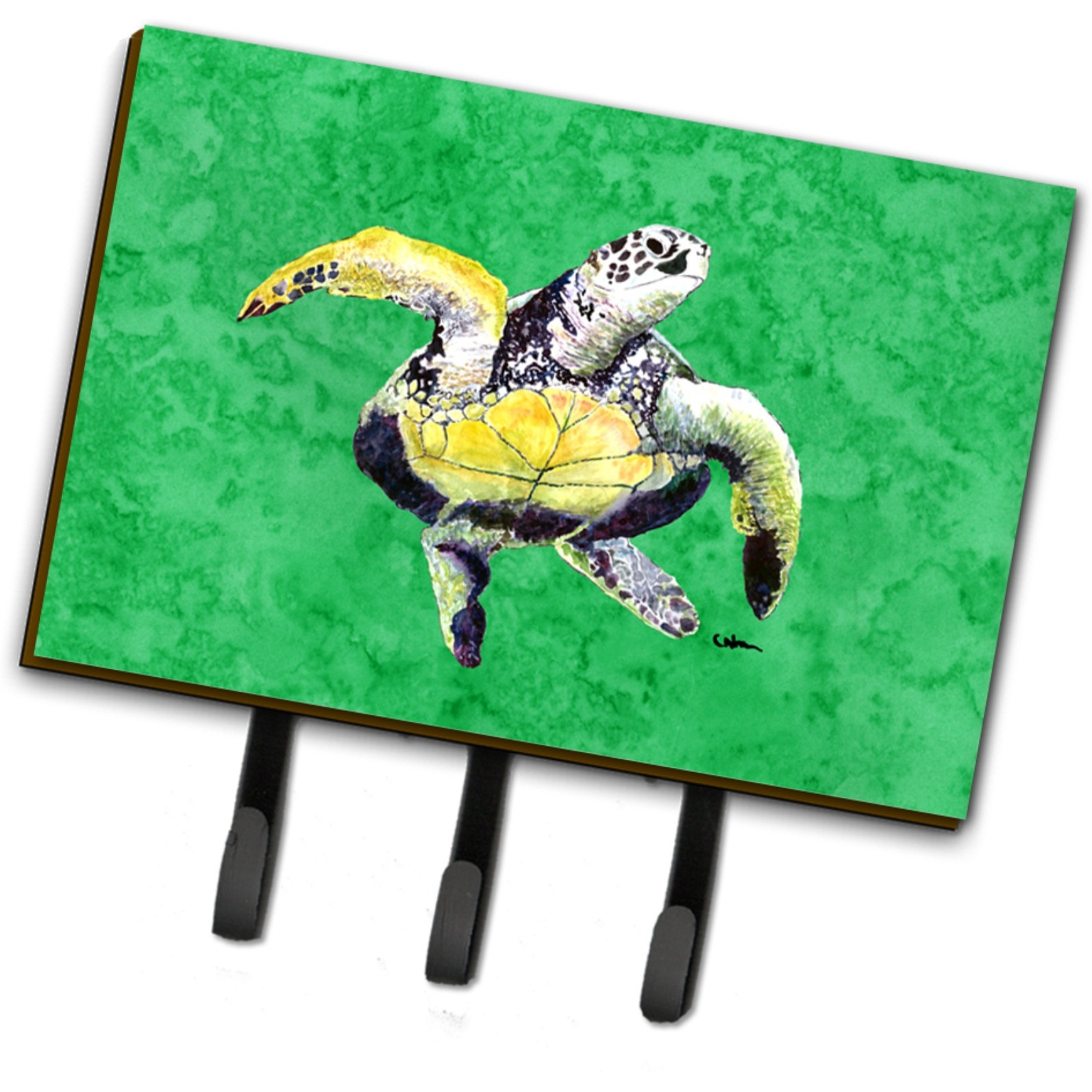&quotCaroline's Treasures 8671TH68 Turtle Leash or Key Holder, Large, Multicolor"
