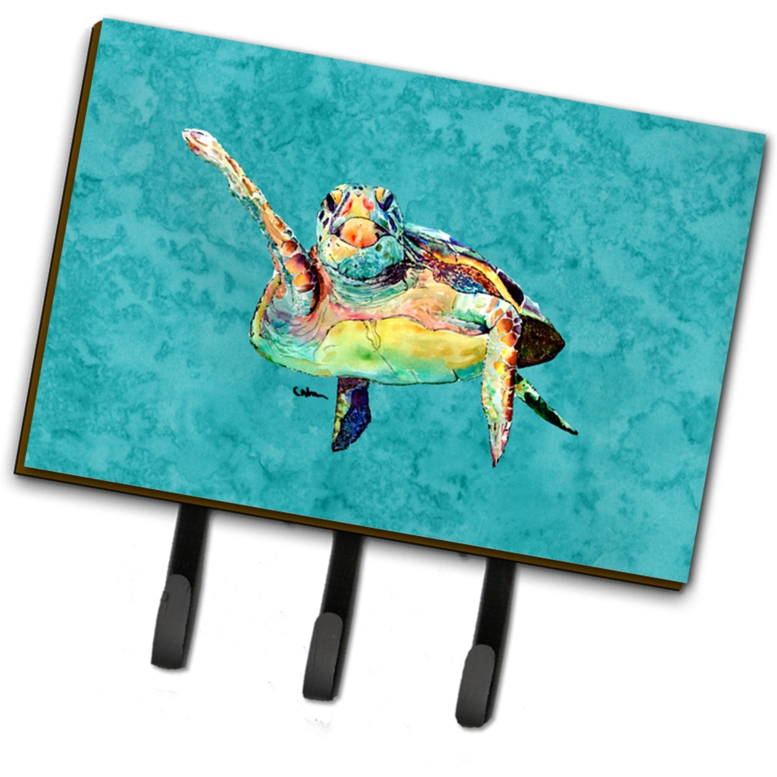 &quotCaroline's Treasures 8672TH68 Turtle Leash or Key Holder, Large, Multicolor"