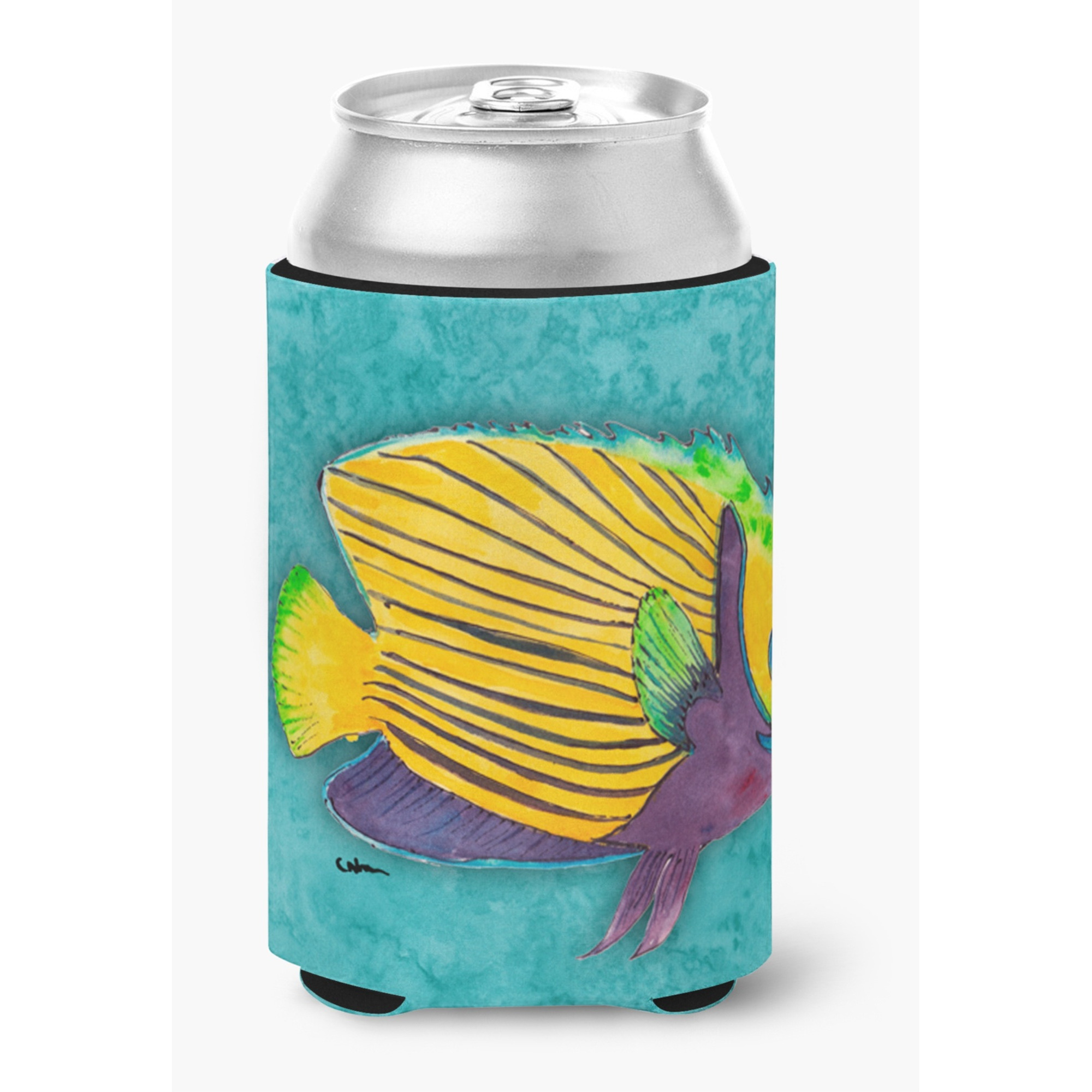 Tropical Fish Can or Bottle Beverage Insulator Hugger