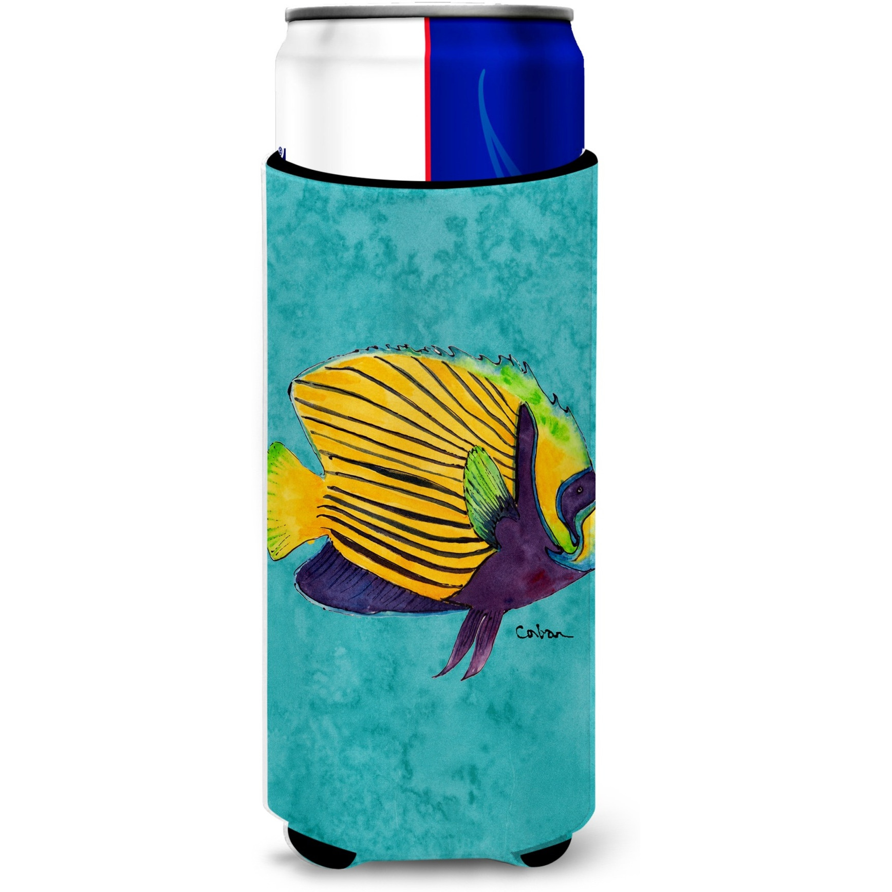 Fish  Tropical Ultra Beverage Insulators for slim cans 8674MUK