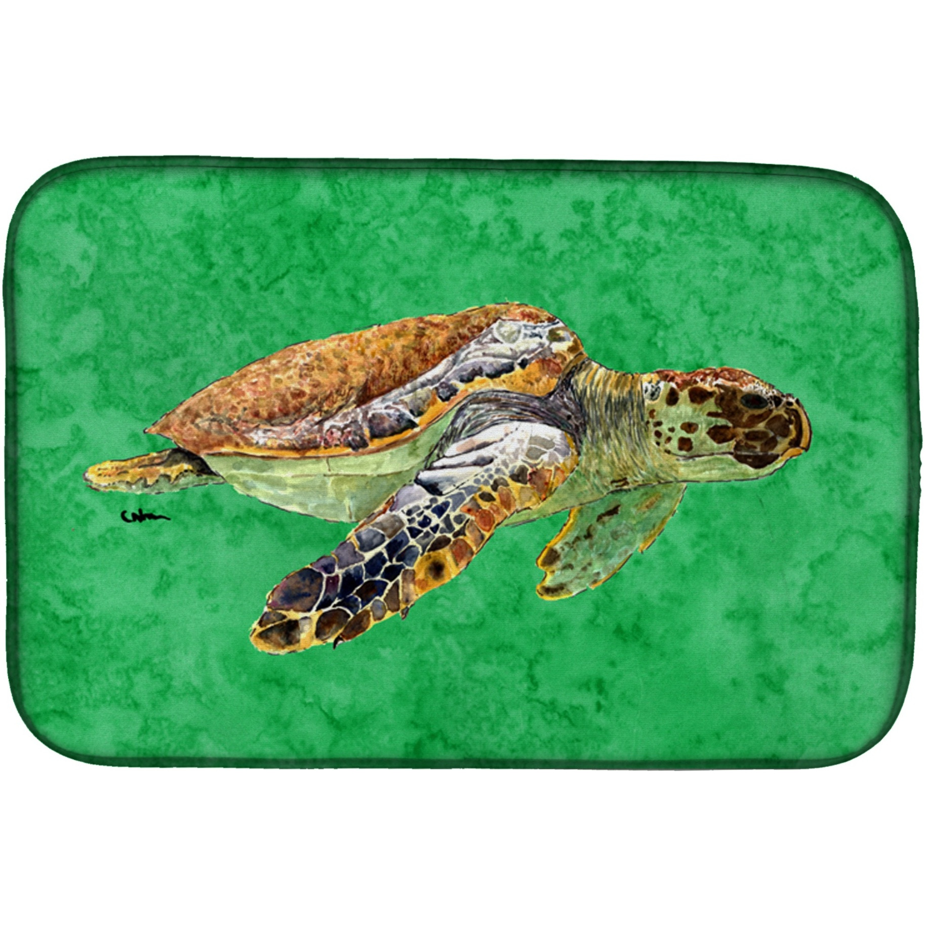 &quotCaroline's Treasures Turtle Dish Drying Mat, 14"" x 21"", Multicolor"