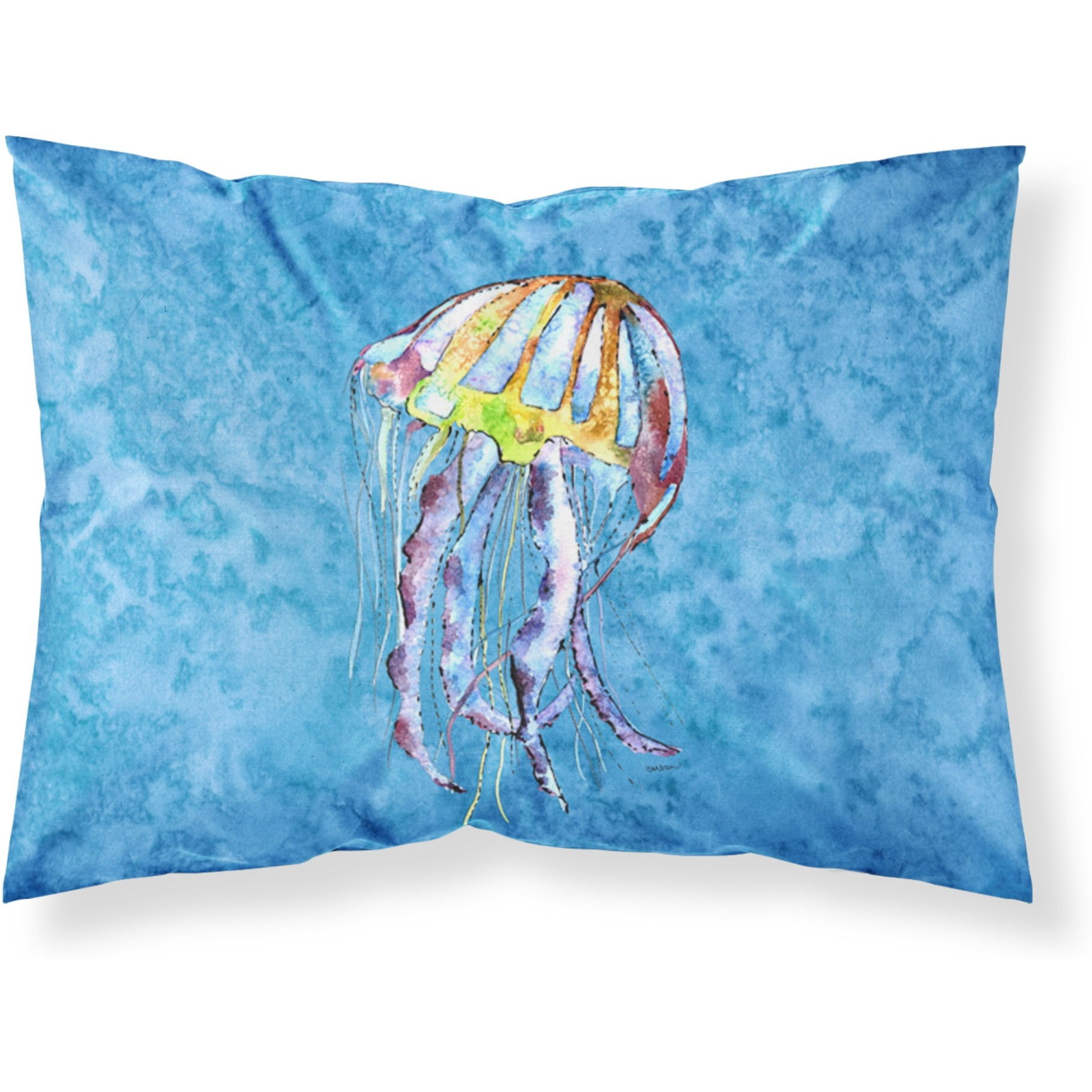 &quotCaroline's Treasures 8682PILLOWCASE Jellyfish Moisture Wicking Fabric Standard Pillowcase, Large, Multicolor"