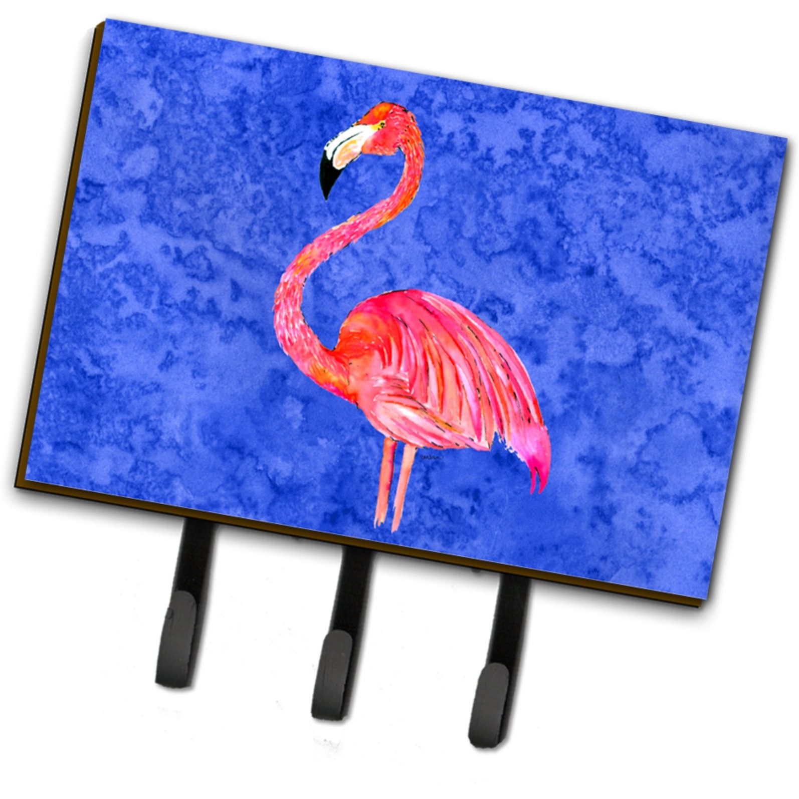 &quotCaroline's Treasures 8685TH68 Flamingo Leash or Key Holder, Large, Multicolor"
