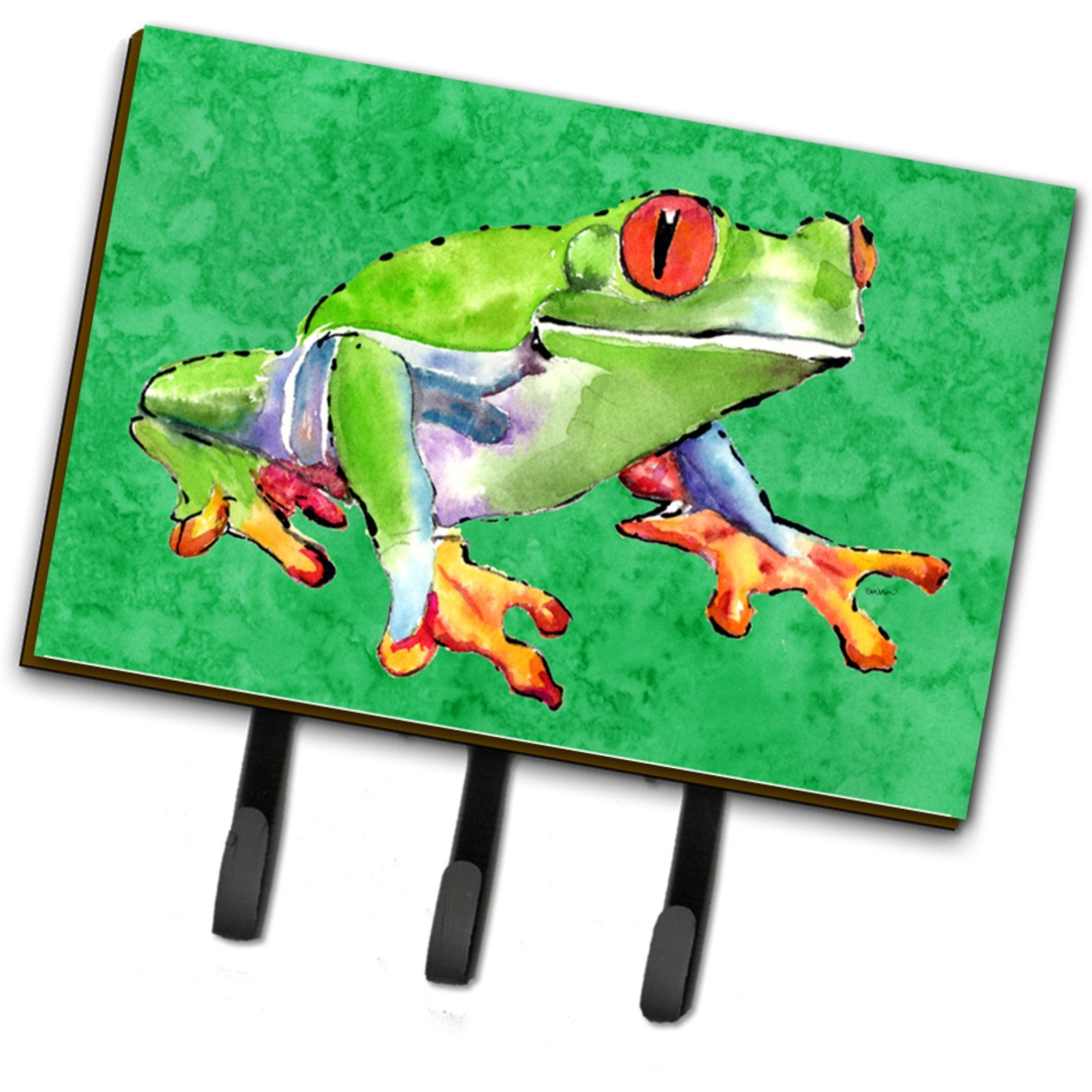 &quotCaroline's Treasures 8688TH68 Frog Leash or Key Holder, Large, Multicolor"