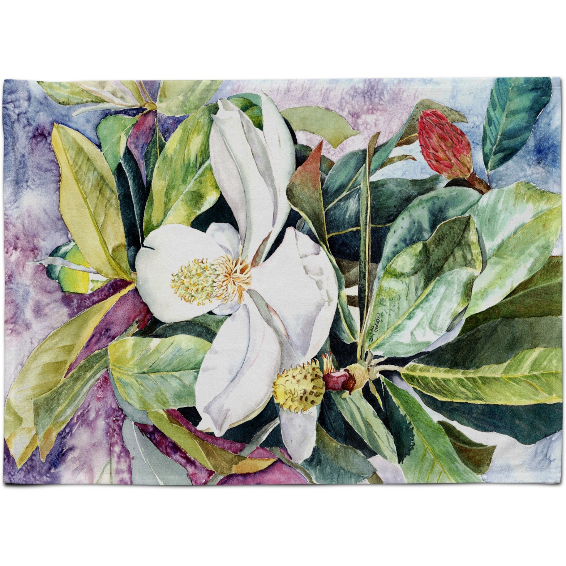 &quotCaroline's Treasures 8700PLMT Magnolia Fabric Placemat, Multicolor"