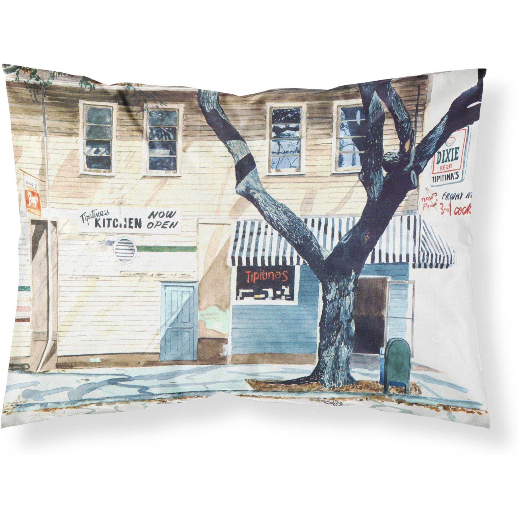 &quotCaroline's Treasures 8705PILLOWCASE Tipitina's Fabric Standard Pillowcase, Large, Multicolor"