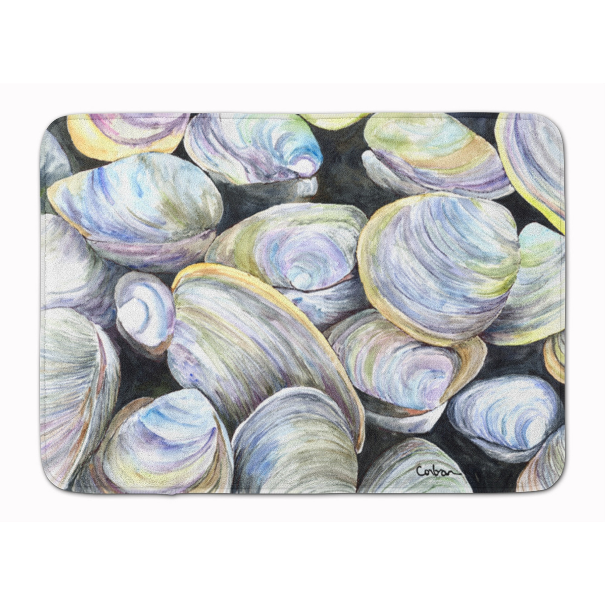 &quotCaroline's Treasures Clam Quahog Floor Mat, 19"" x 27"", Multicolor"