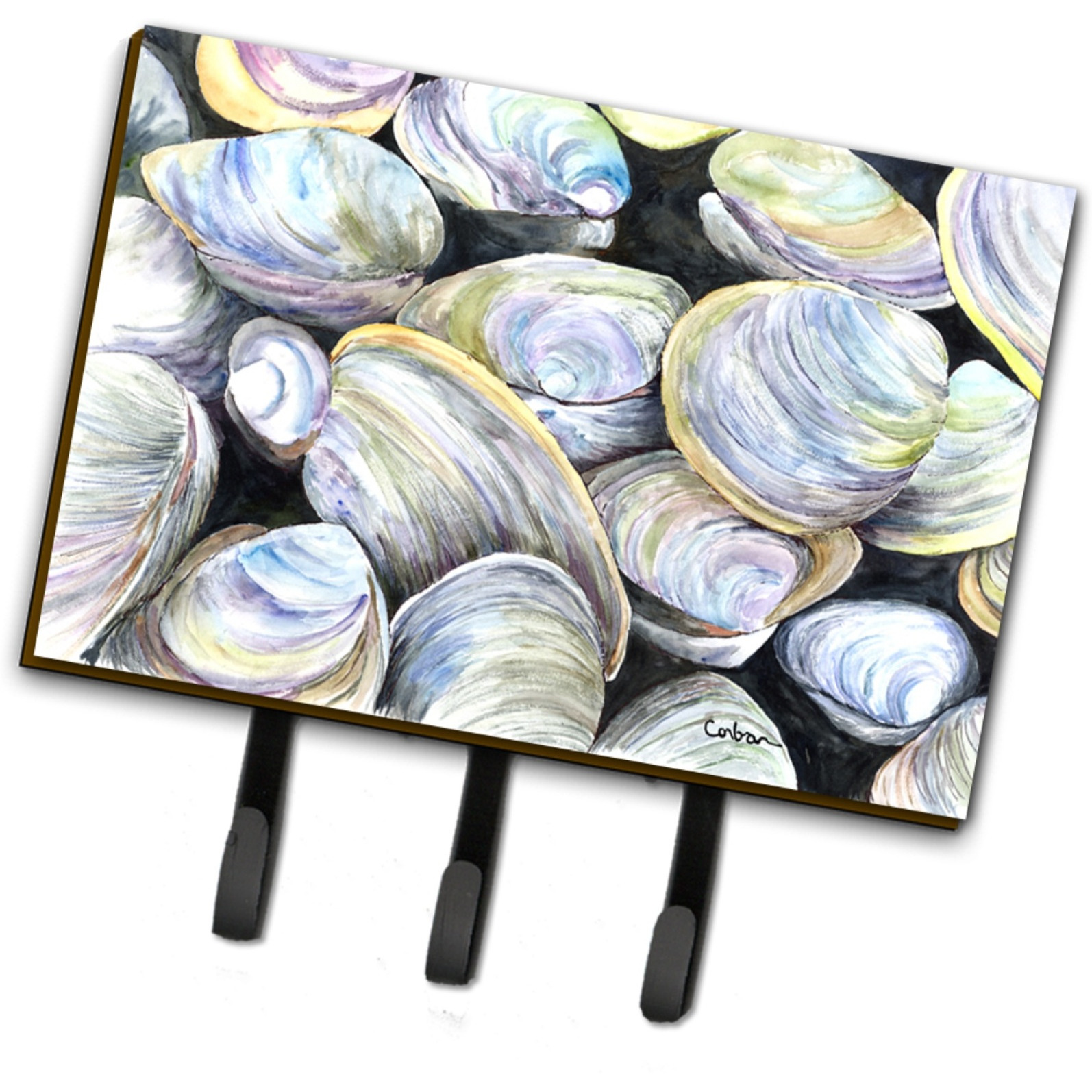 &quotCaroline's Treasures 8714TH68 Clam Quahog Leash or Key Holder, Large, Multicolor"