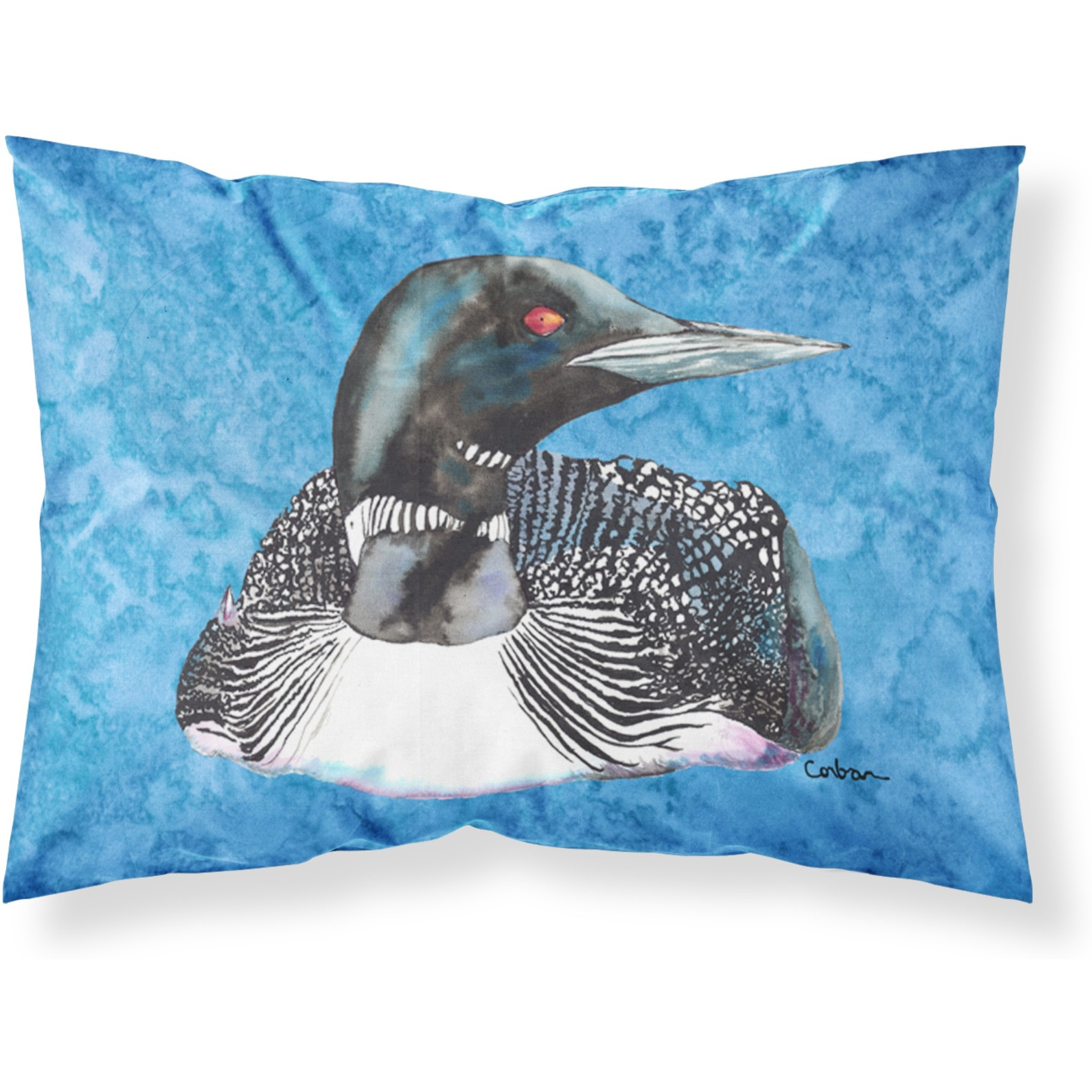 &quotCaroline's Treasures 8717PILLOWCASE Loon Moisture Wicking Fabric Standard Pillowcase, Large, Multicolor"