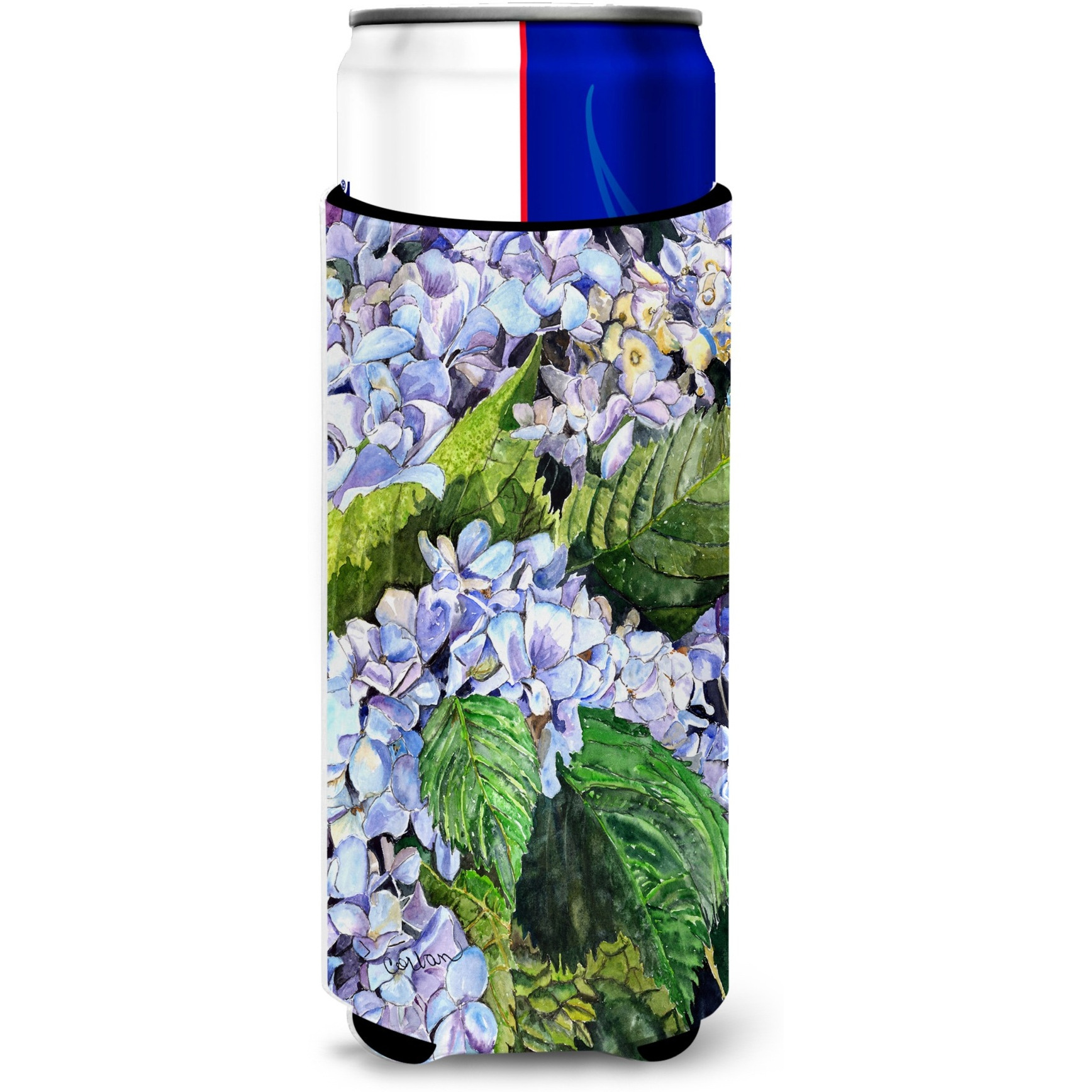 Hydrangea Ultra Beverage Insulators for slim cans 8730MUK