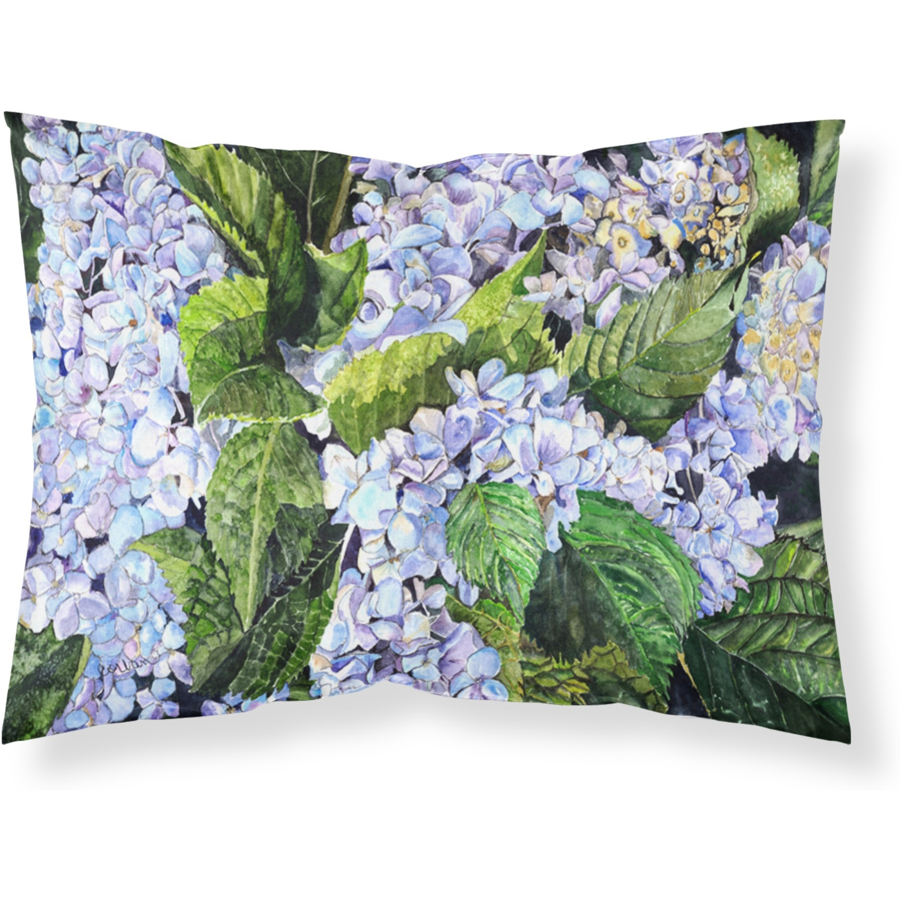 &quotCaroline's Treasures 8730PILLOWCASE Hydrangea Moisture Wicking Fabric Standard Pillowcase, Large, Multicolor"